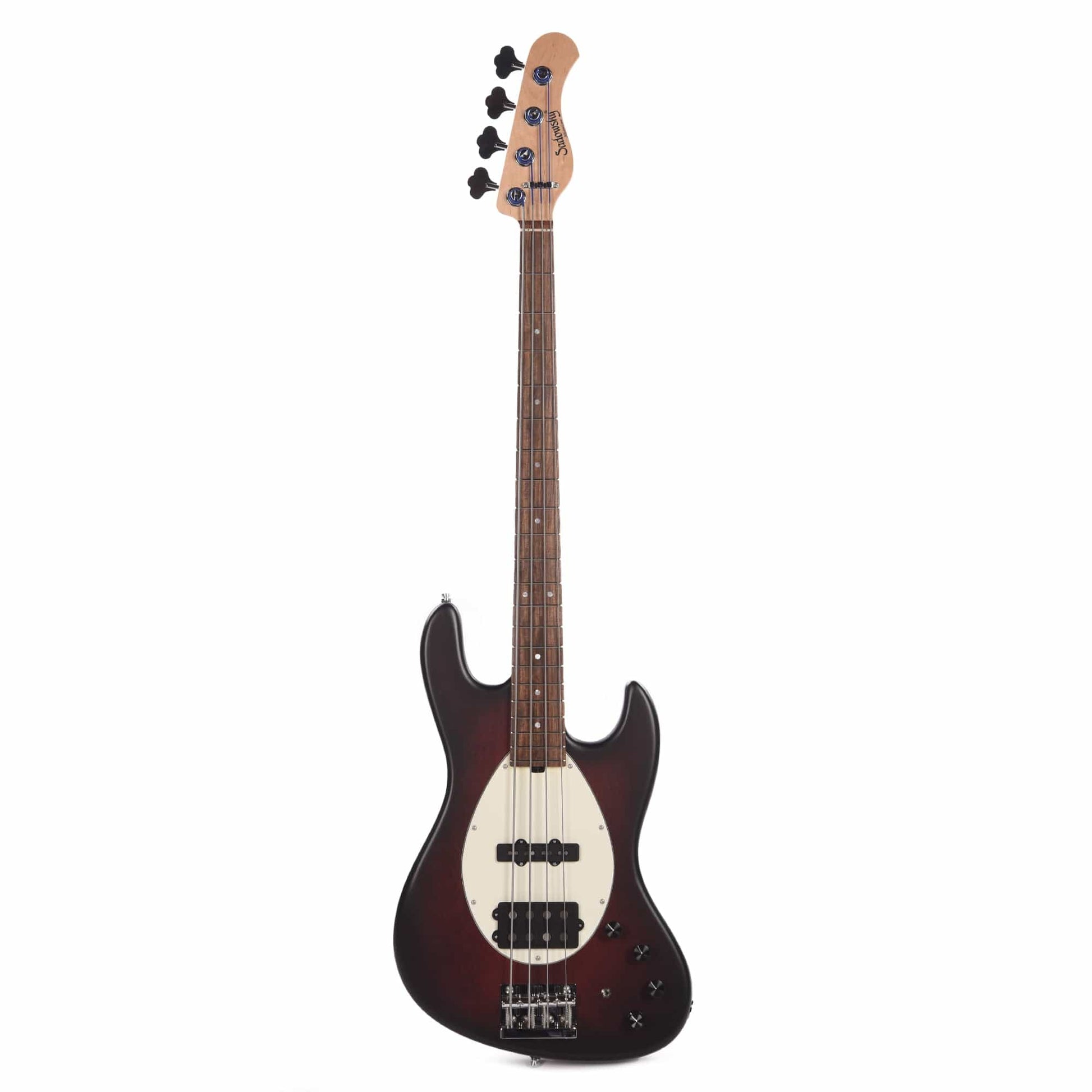 Sadowsky MetroLine 21-Fret Vintage MJ Bass Red Alder Body Burgundy Burst Transparent Satin