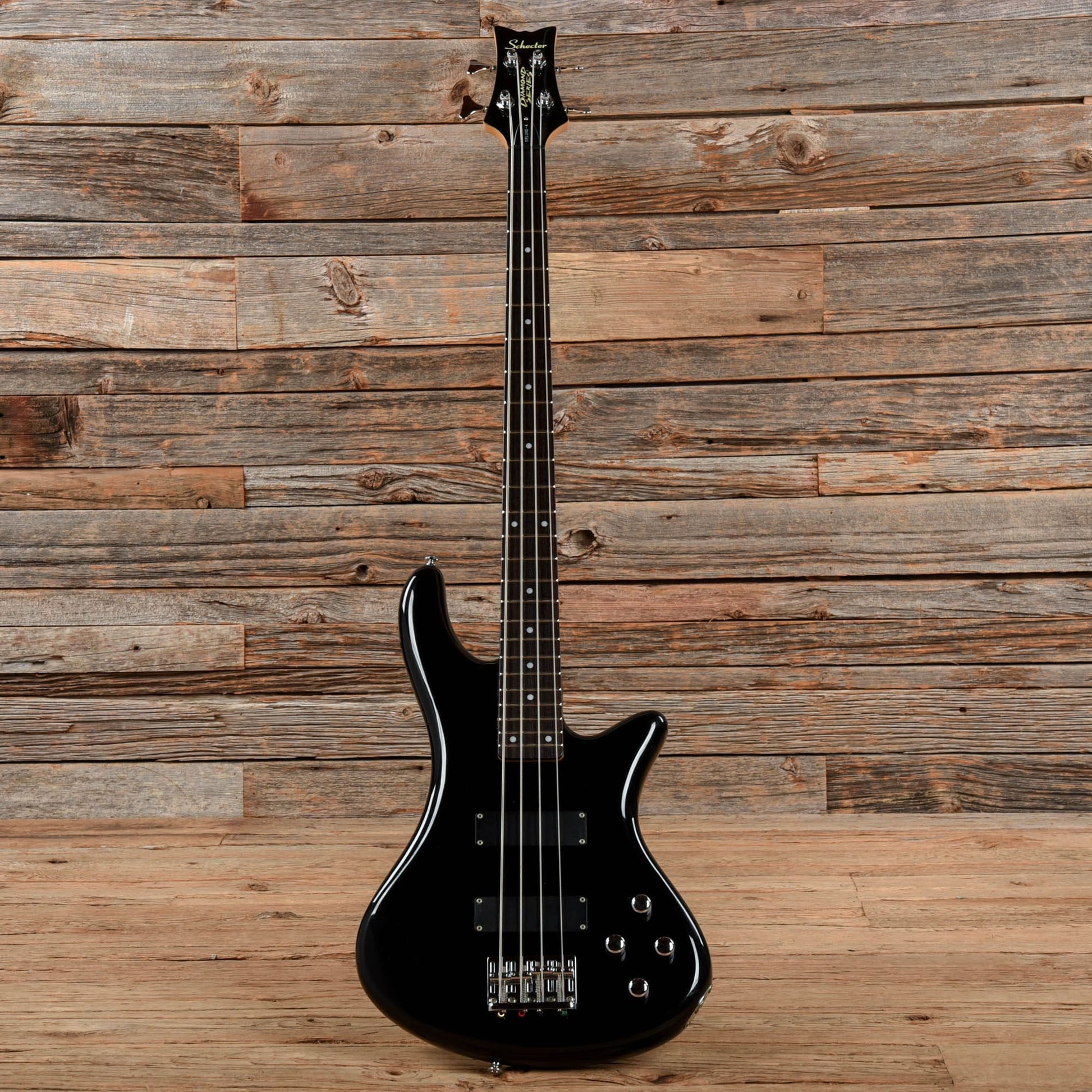 Schecter Diamond Series Stiletto Deluxe 4 Black Bass Guitars / 4-String