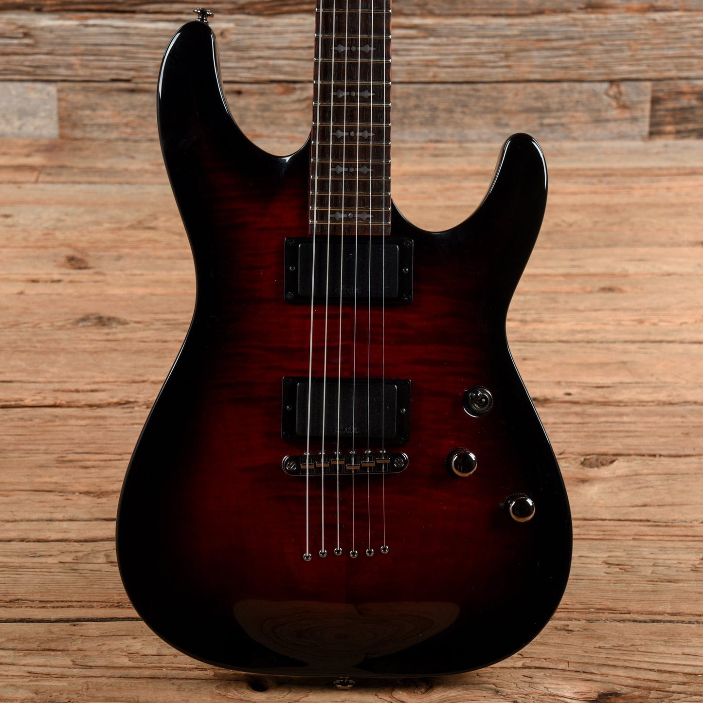 Schecter Demon 6 Crimson Red Burst 2012 Electric Guitars / Solid Body