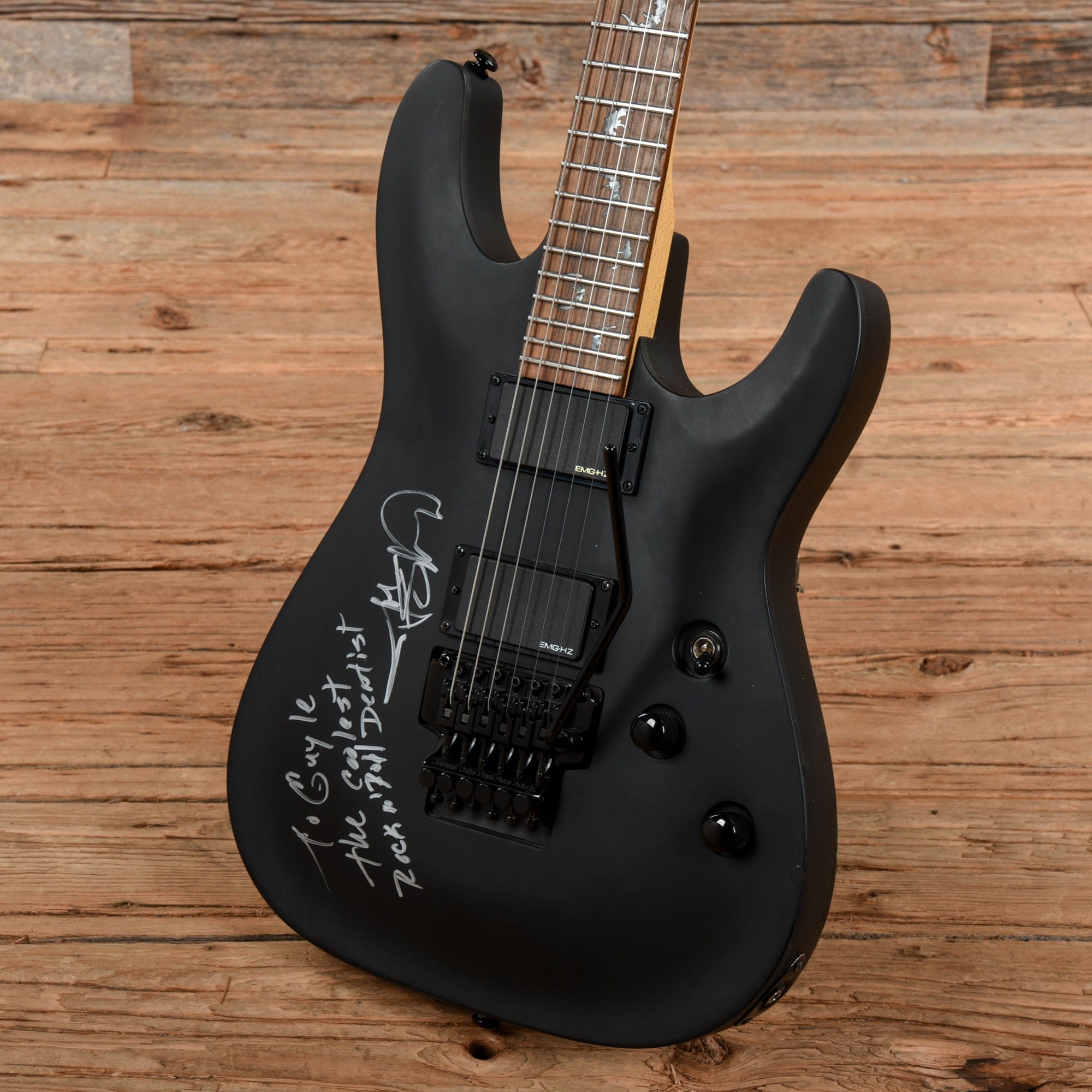 Schecter Diamond Series Damien-FR Black – Chicago Music Exchange