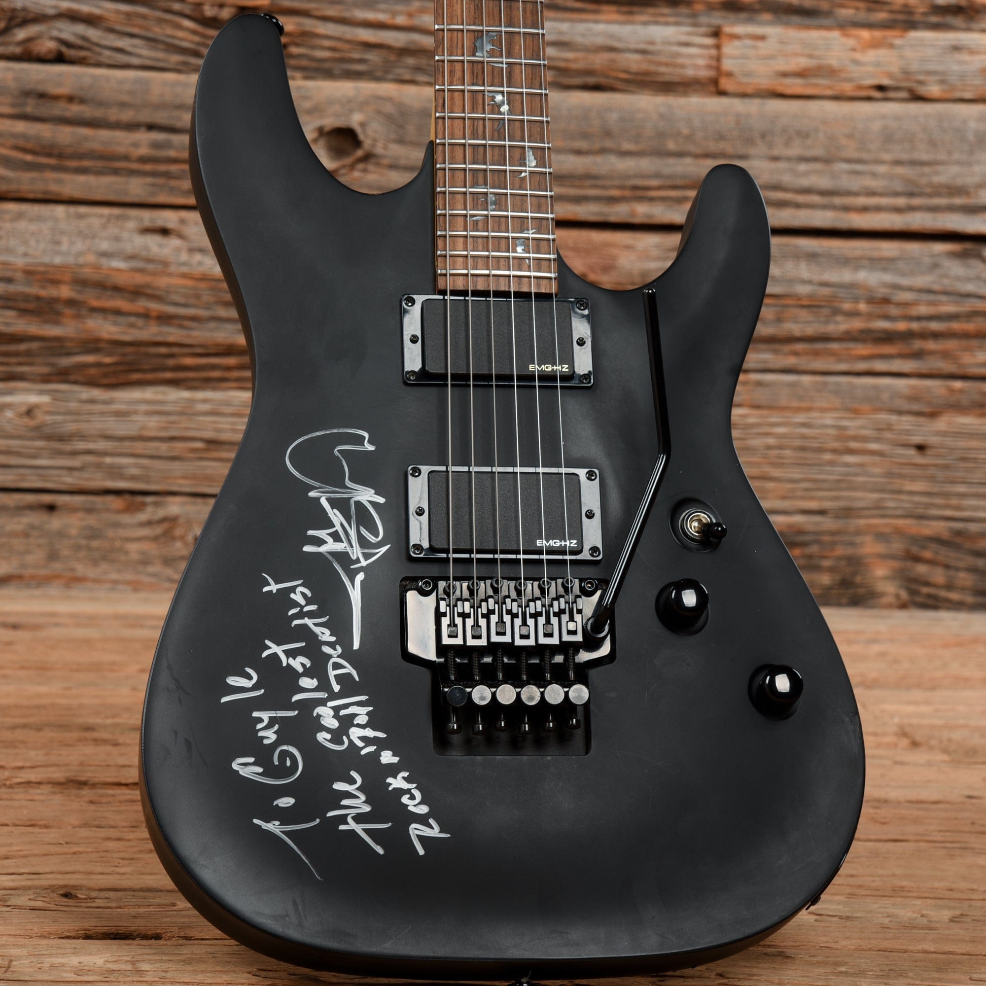 Schecter Diamond Series Damien-FR Black – Chicago Music Exchange