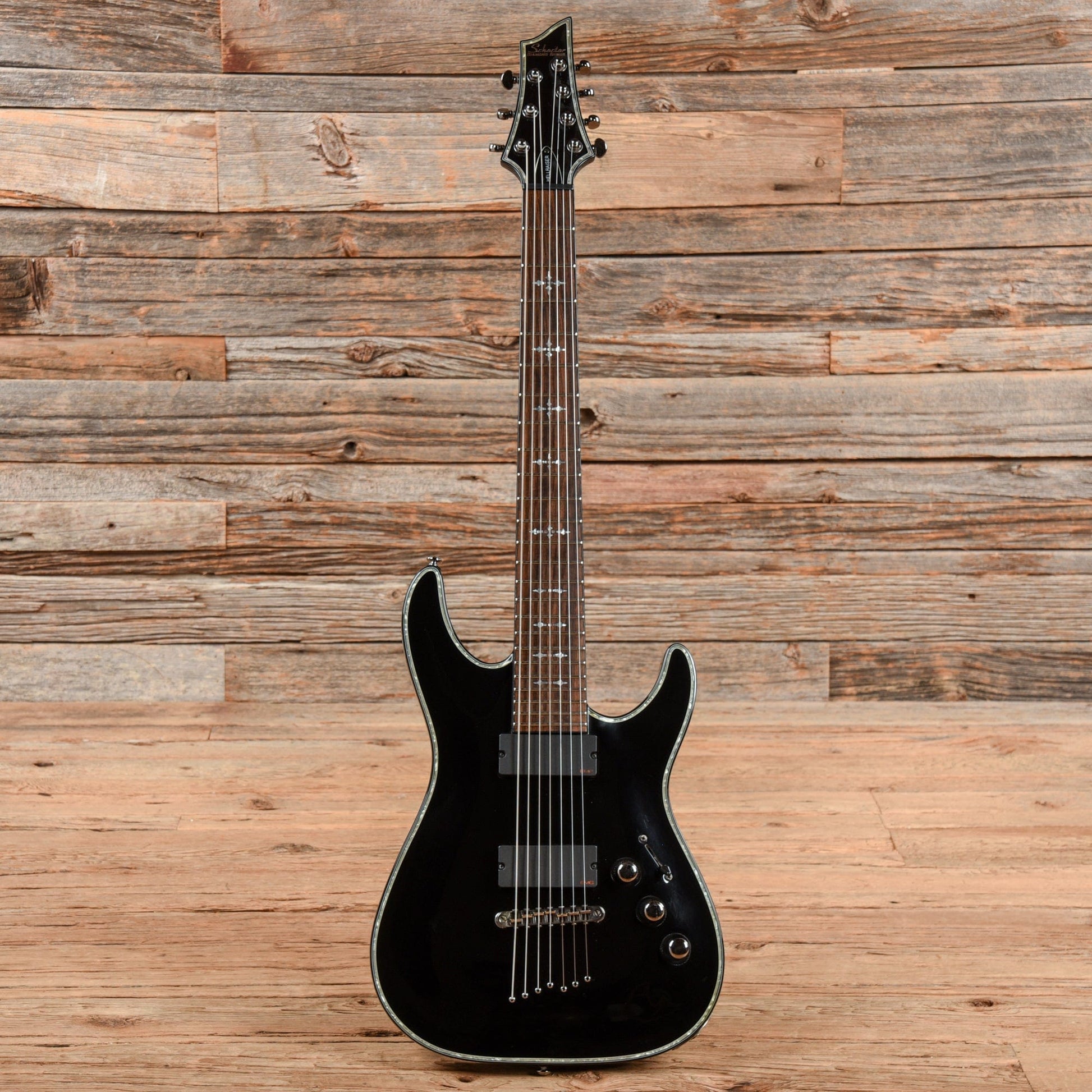 Schecter Hellraiser C-7 Black 2008 Electric Guitars / Solid Body