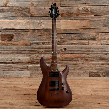 Schecter Omen-6 Walnut Satin Electric Guitars / Solid Body