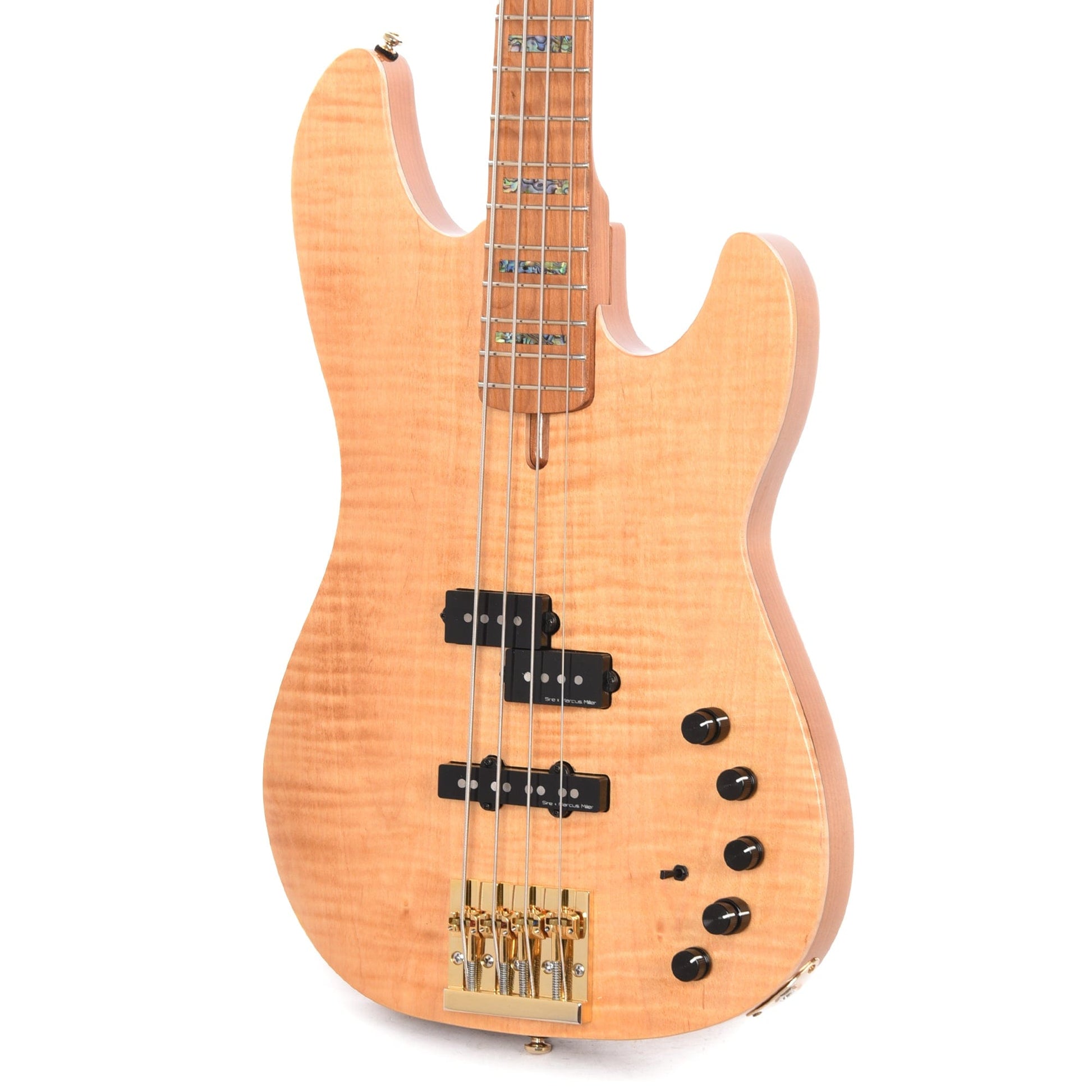 Sire Marcus Miller P10 DX Flame Maple/Alder 4-String Natural Bass Guitars / 4-String