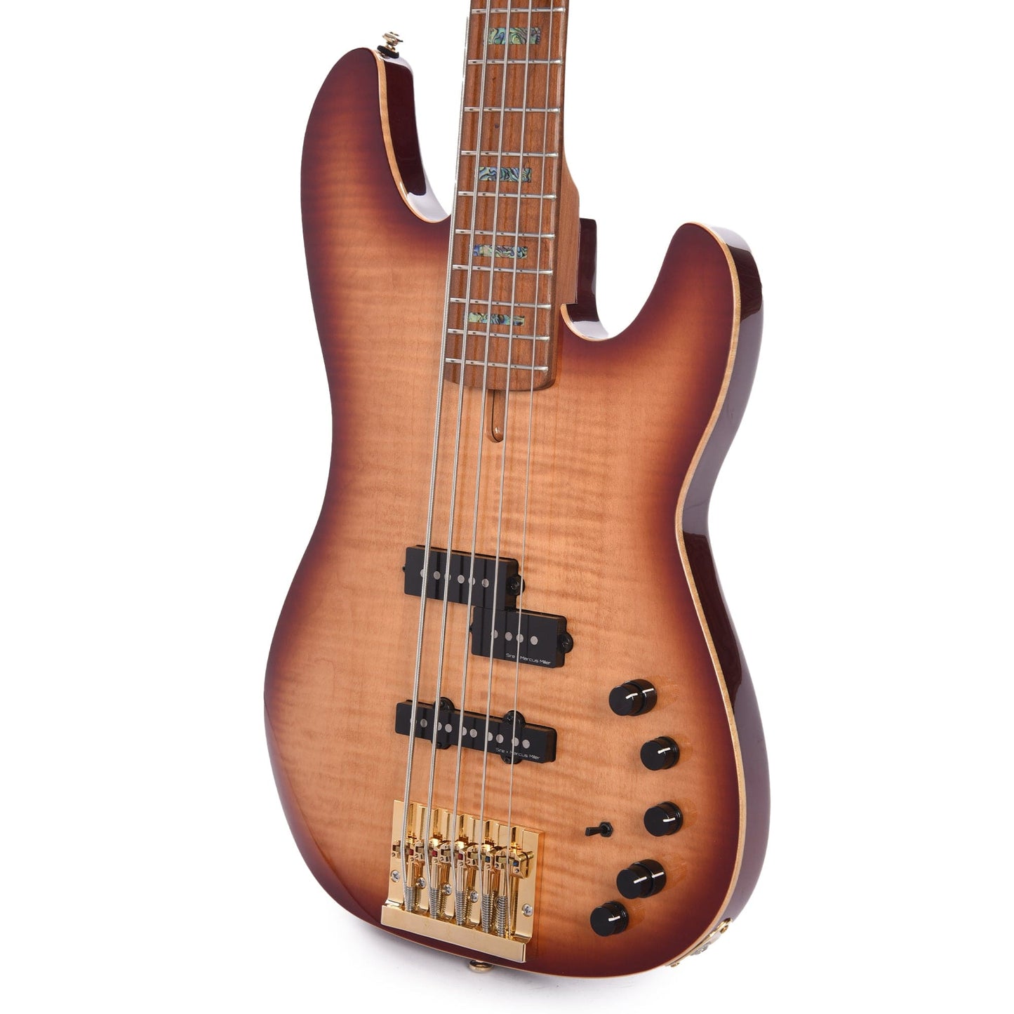 Sire Marcus Miller P10 DX Flame Maple/Alder 5-String Tobacco Sunburst Bass Guitars / 5-String or More