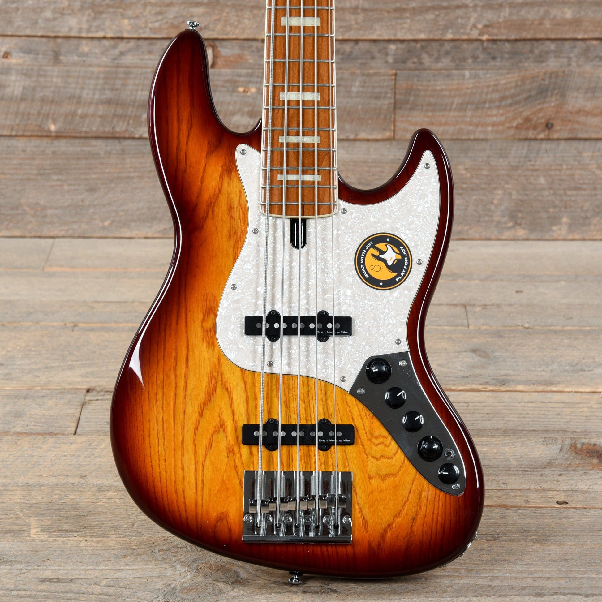 Sire Marcus Miller V8 Swamp Ash 5-String Tobacco Sunburst Bass Guitars / 5-String or More