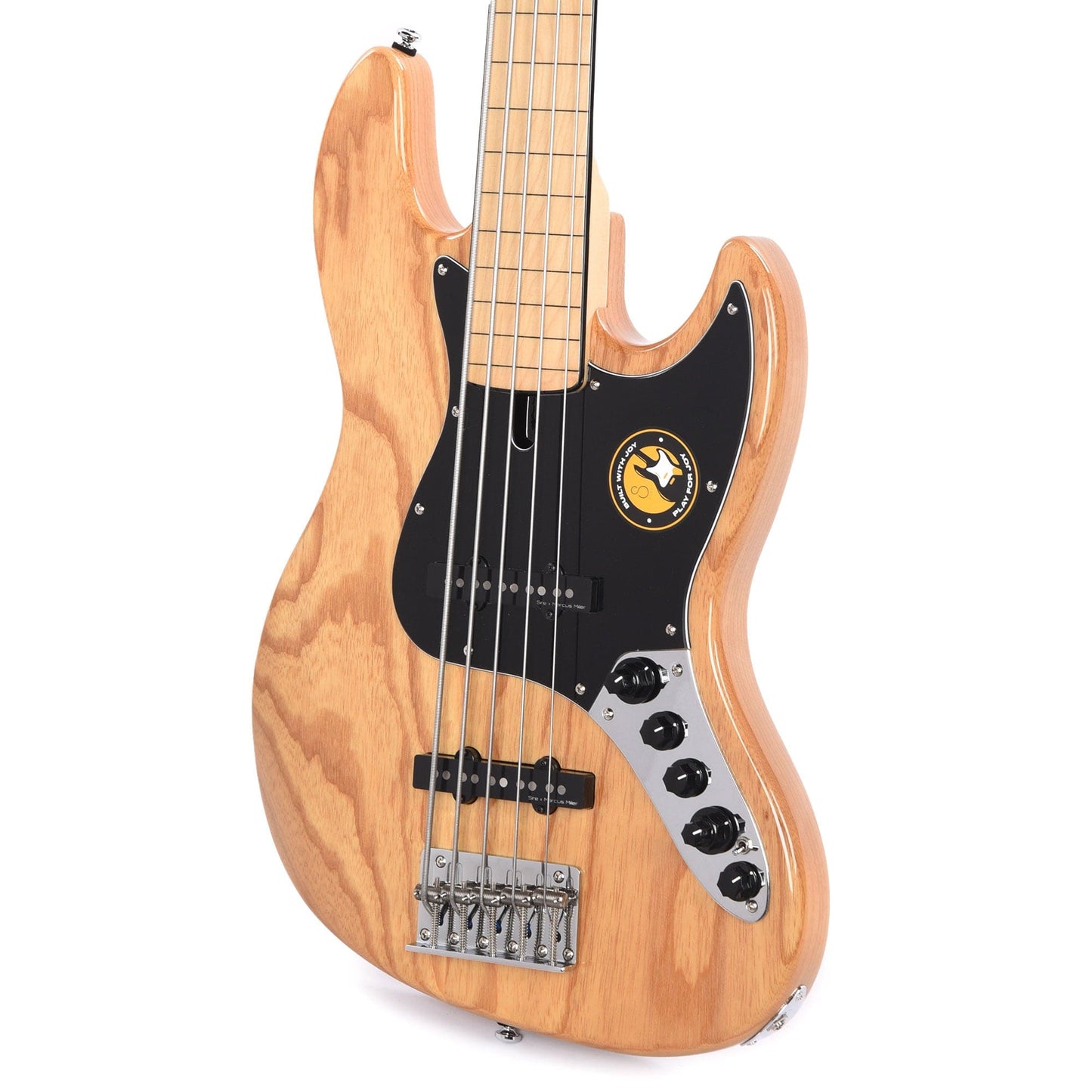 Sire Marcus Miller V7 Vintage Swamp Ash 5-String Fretless Natural (2nd Gen) Bass Guitars / Fretless