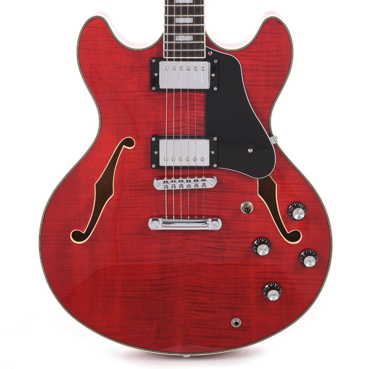 Sire Larry Carlton H7 Semi-Hollow See Through Red Electric Guitars / Semi-Hollow