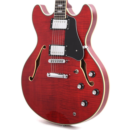 Sire Larry Carlton H7 Semi-Hollow See Through Red Electric Guitars / Semi-Hollow