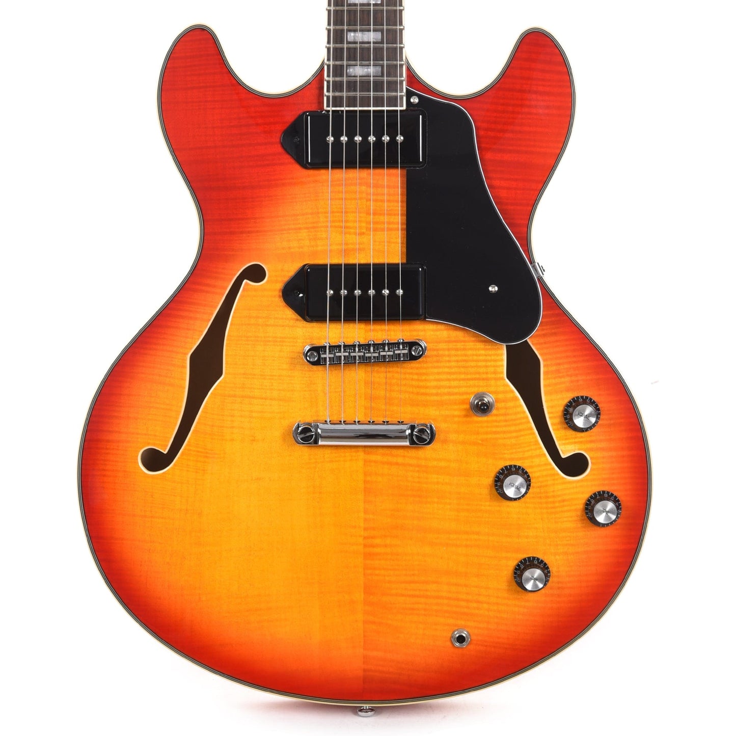 Sire Larry Carlton H7V Flame Maple Semi-Hollow Cherry Sunburst Electric Guitars / Semi-Hollow