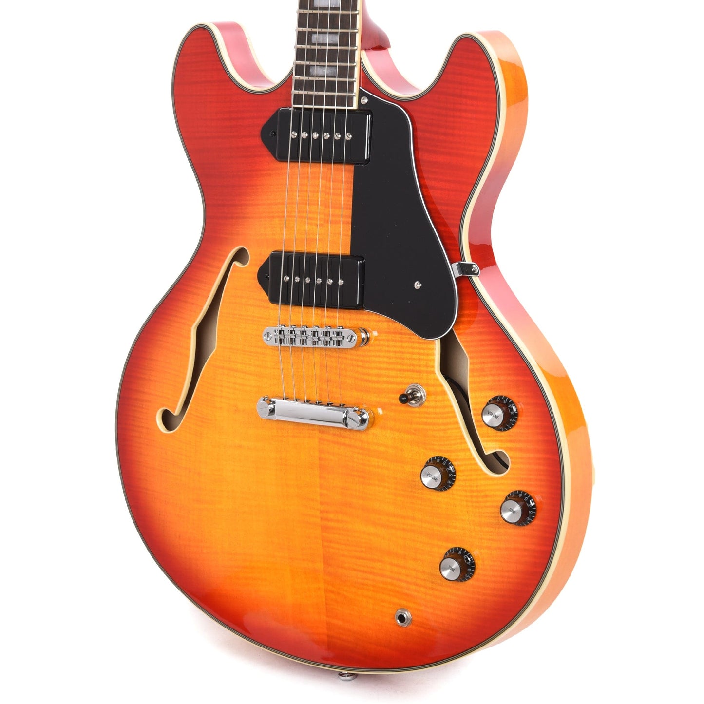 Sire Larry Carlton H7V Flame Maple Semi-Hollow Cherry Sunburst Electric Guitars / Semi-Hollow