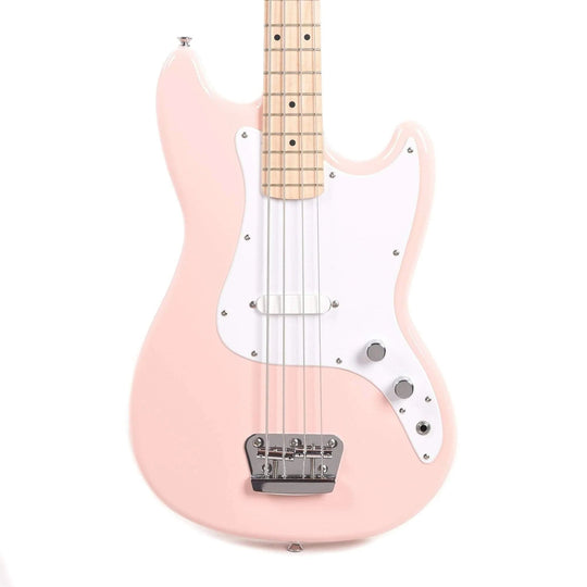 Squier Bronco Bass Shell Pink Bass Guitars / 4-String