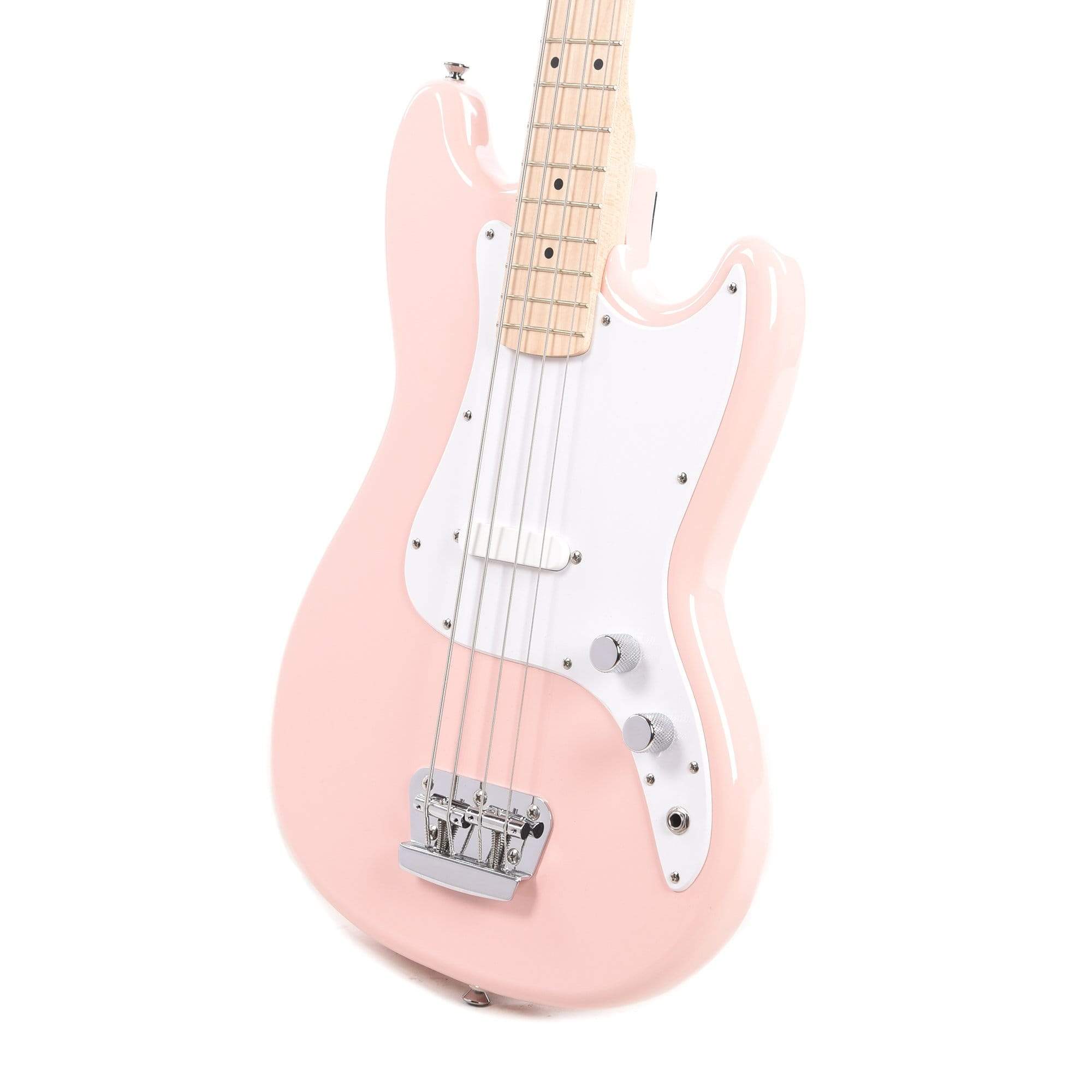 Squier Bronco Bass Shell Pink Bass Guitars / 4-String