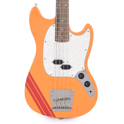 Squier Classic Vibe '60s Competition Mustang Bass Capri Orange w/Dakota Red Stripe Bass Guitars / 4-String