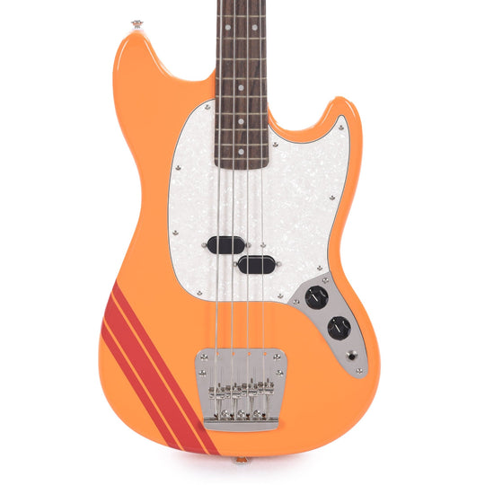 Squier Classic Vibe '60s Competition Mustang Bass Capri Orange w/Dakota Red Stripe Bass Guitars / 4-String