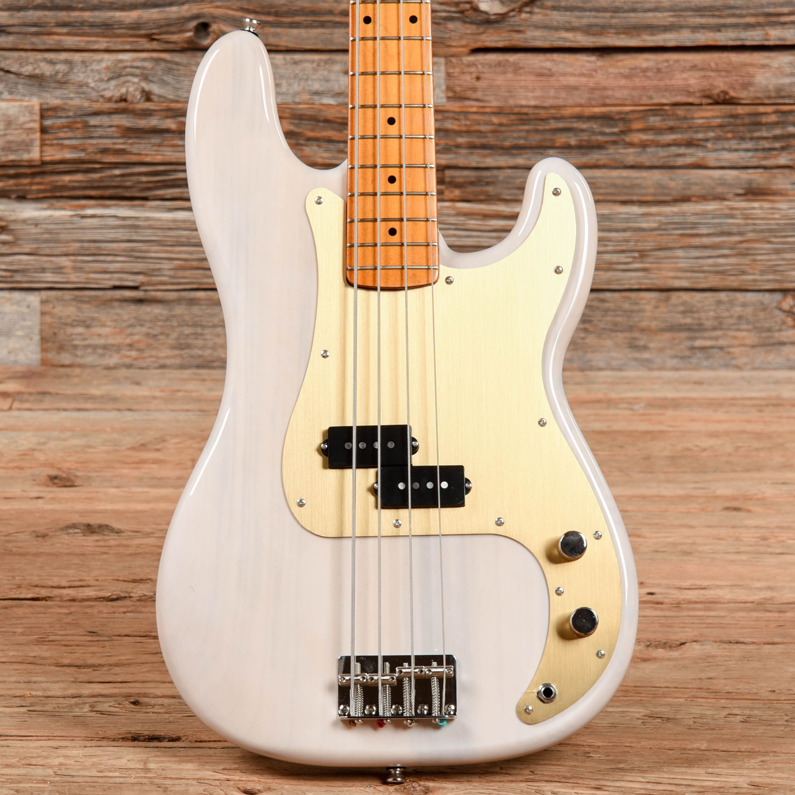 Squier Classic Vibe Late '50s Precision Bass White Blonde w/Gold Anodized Pickguard Bass Guitars / 4-String