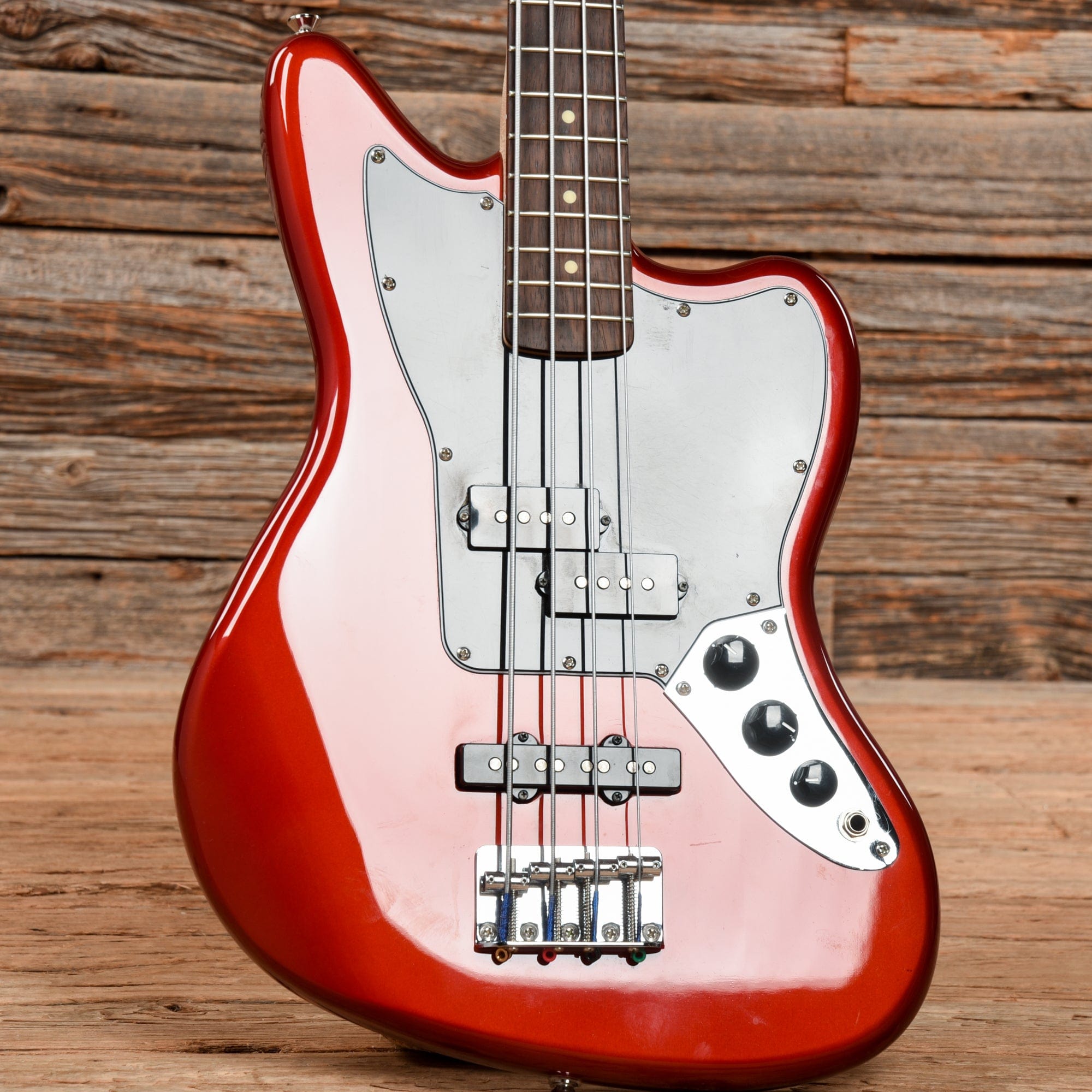 Squier Vintage Modified Jaguar Bass Special SS Candy Apple Red 2016 Bass Guitars / 4-String