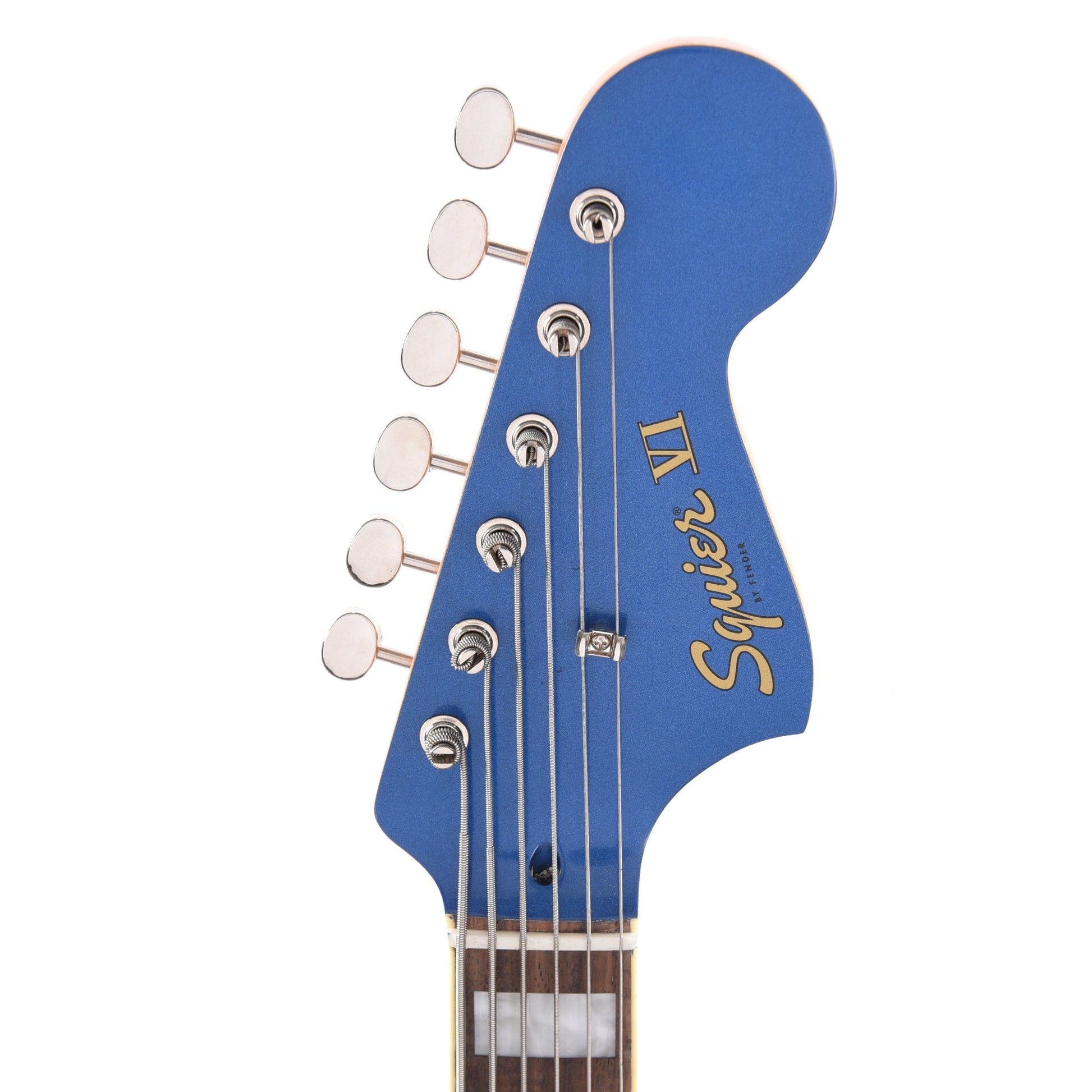 Squier Classic Vibe Bass VI Lake Placid Blue w/Matching Headcap & 3-Ply Parchment Pickguard Bass Guitars / 5-String or More