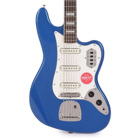 Squier Classic Vibe Bass VI Lake Placid Blue w/Matching Headcap & 3-Ply Parchment Pickguard Bass Guitars / 5-String or More