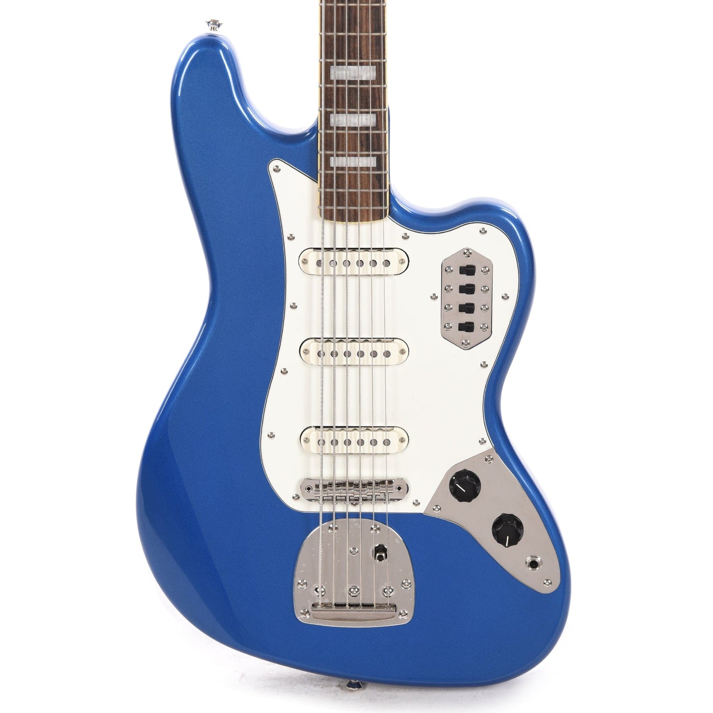 Squier Classic Vibe Bass VI Lake Placid Blue w/Matching Headcap & 3-Ply Parchment Pickguard Bass Guitars / 5-String or More