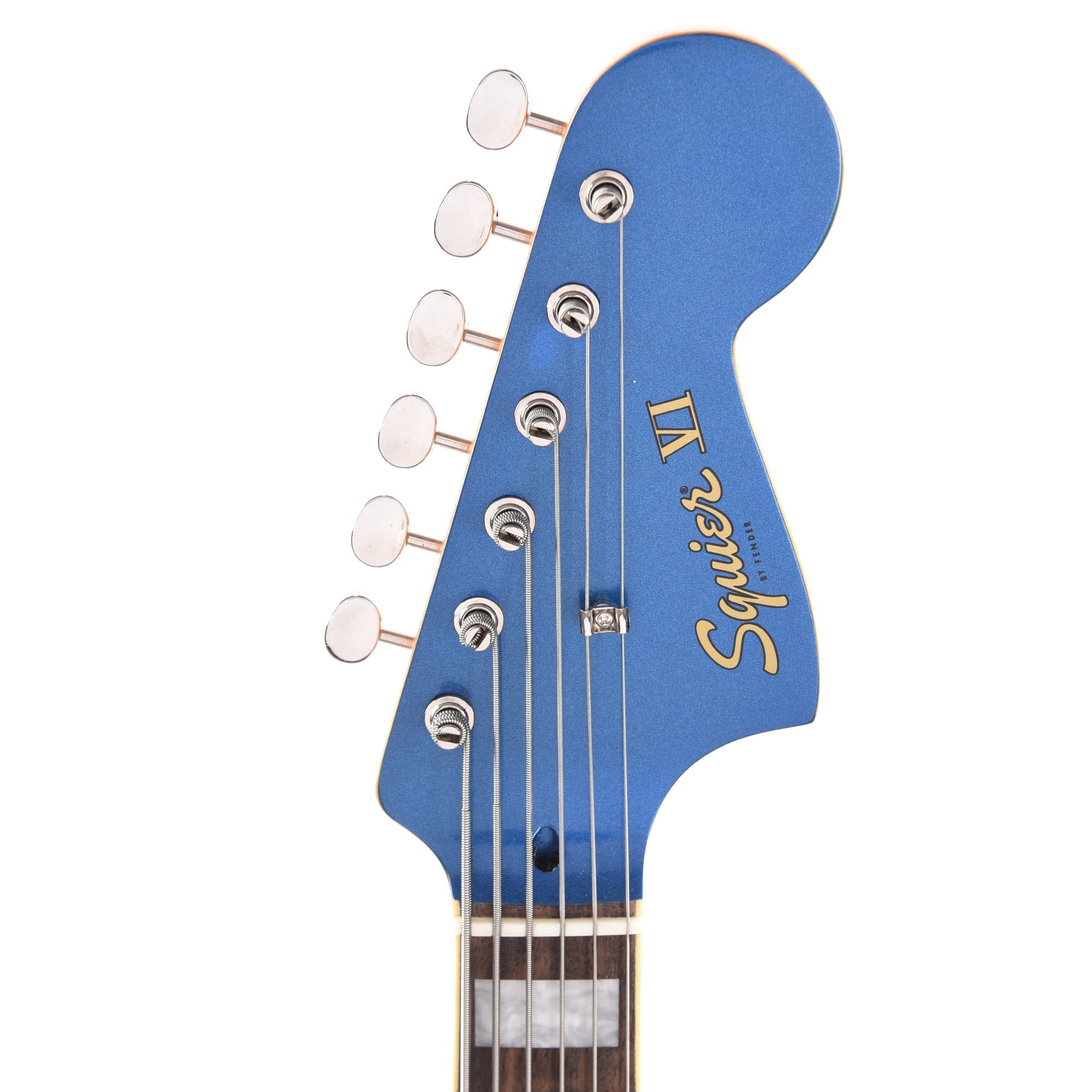 Squier Classic Vibe Bass VI Lake Placid Blue w/Matching Headcap & 3-Ply Parchment Pickguard Bass Guitars / 5-String or More