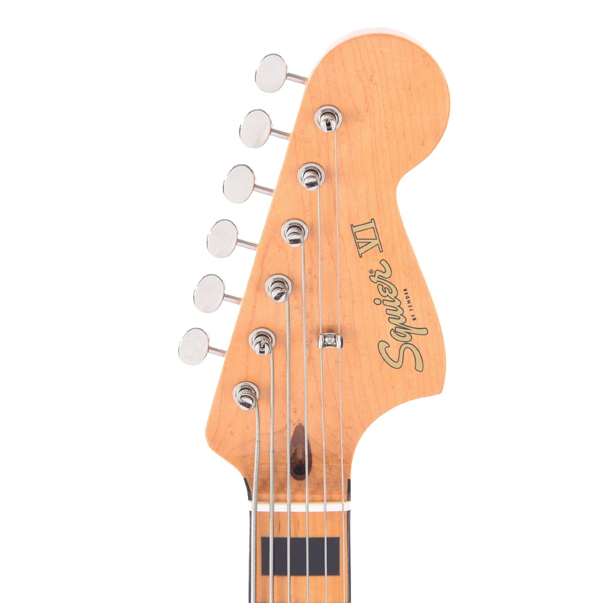 Squier Classic Vibe Bass VI Maple Neck Walnut w/Black Blocks/Binding & 3-Ply Black Bass Guitars / 5-String or More