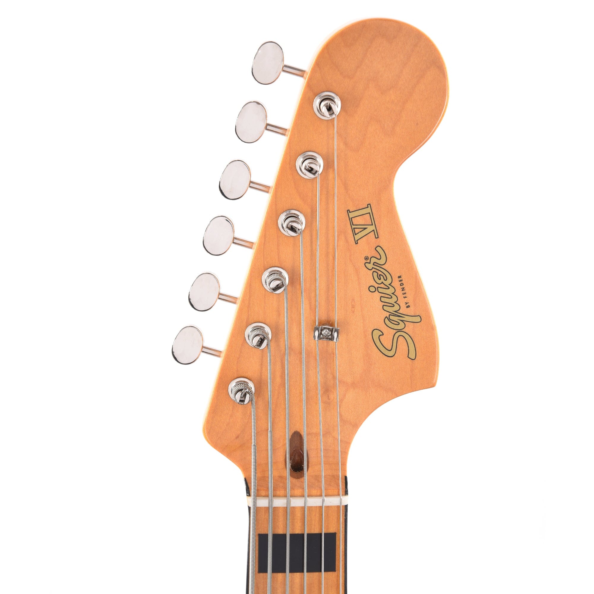 Squier Classic Vibe Bass VI Maple Neck Walnut w/Black Blocks/Binding & 3-Ply Black Bass Guitars / 5-String or More