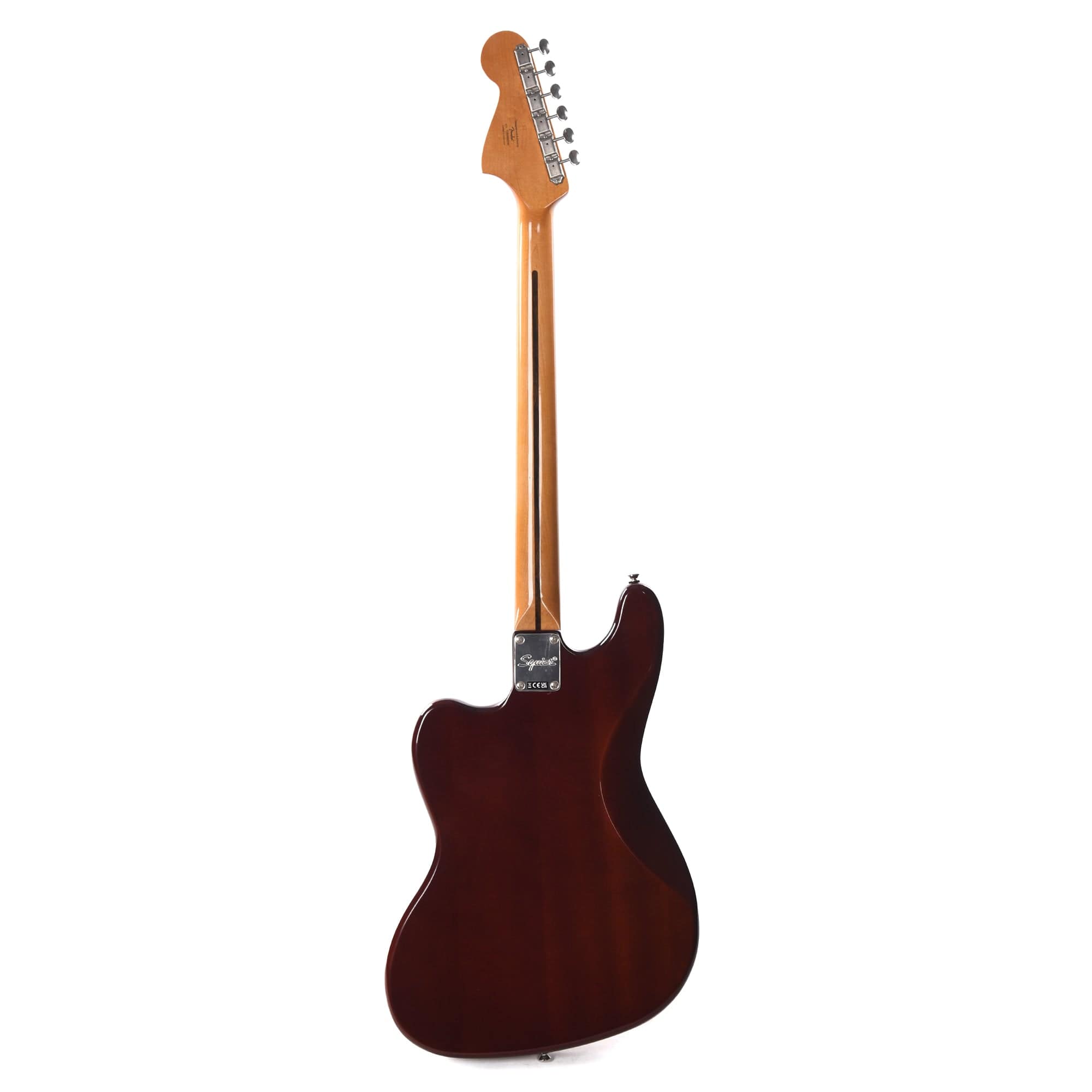 Squier Classic Vibe Bass VI Maple Neck Walnut w/Black Blocks/Binding & 3-Ply Black Bass Guitars / 5-String or More