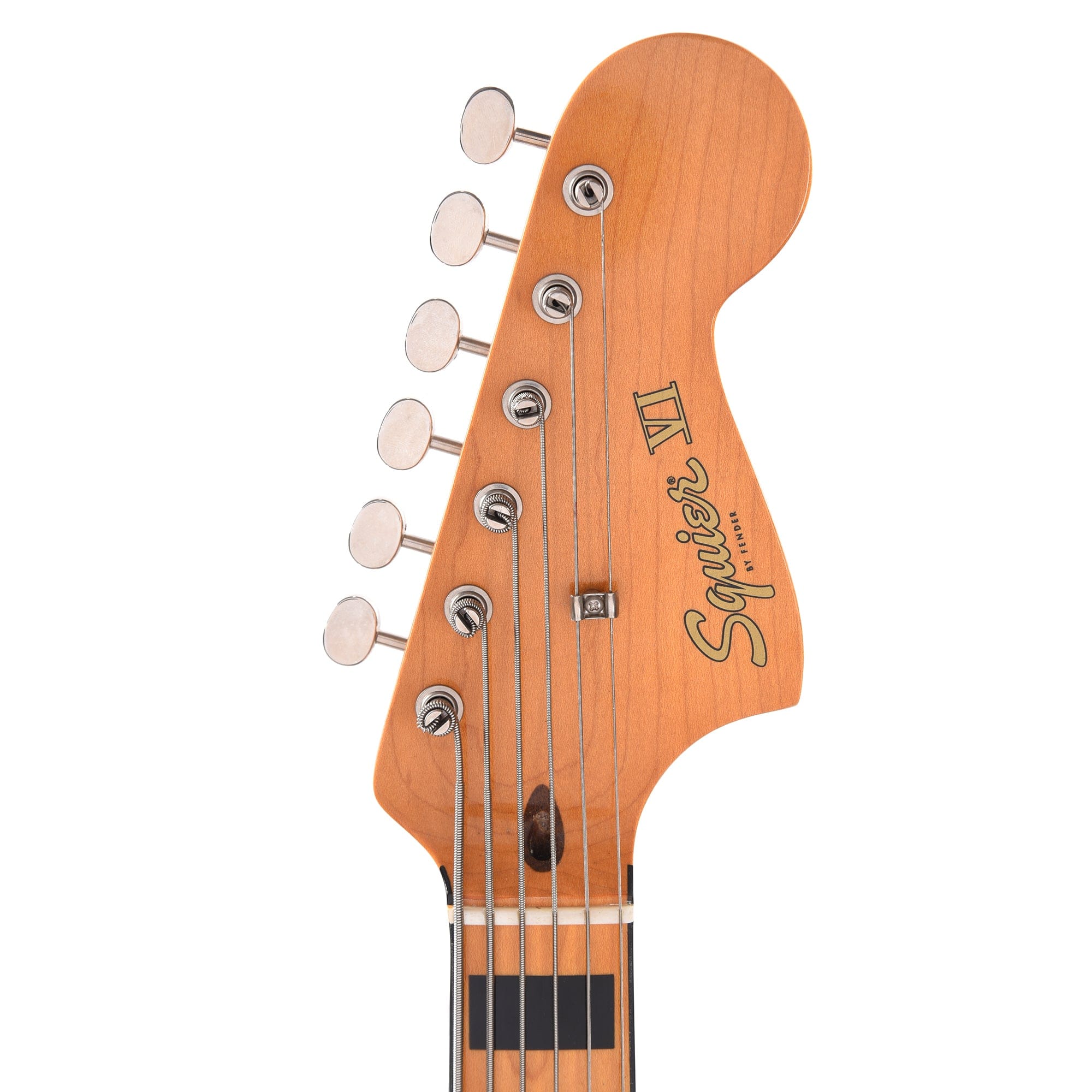 Squier Classic Vibe Bass VI Maple Neck Walnut w/Black Blocks/Binding & 3-Ply Black Bass Guitars / 5-String or More