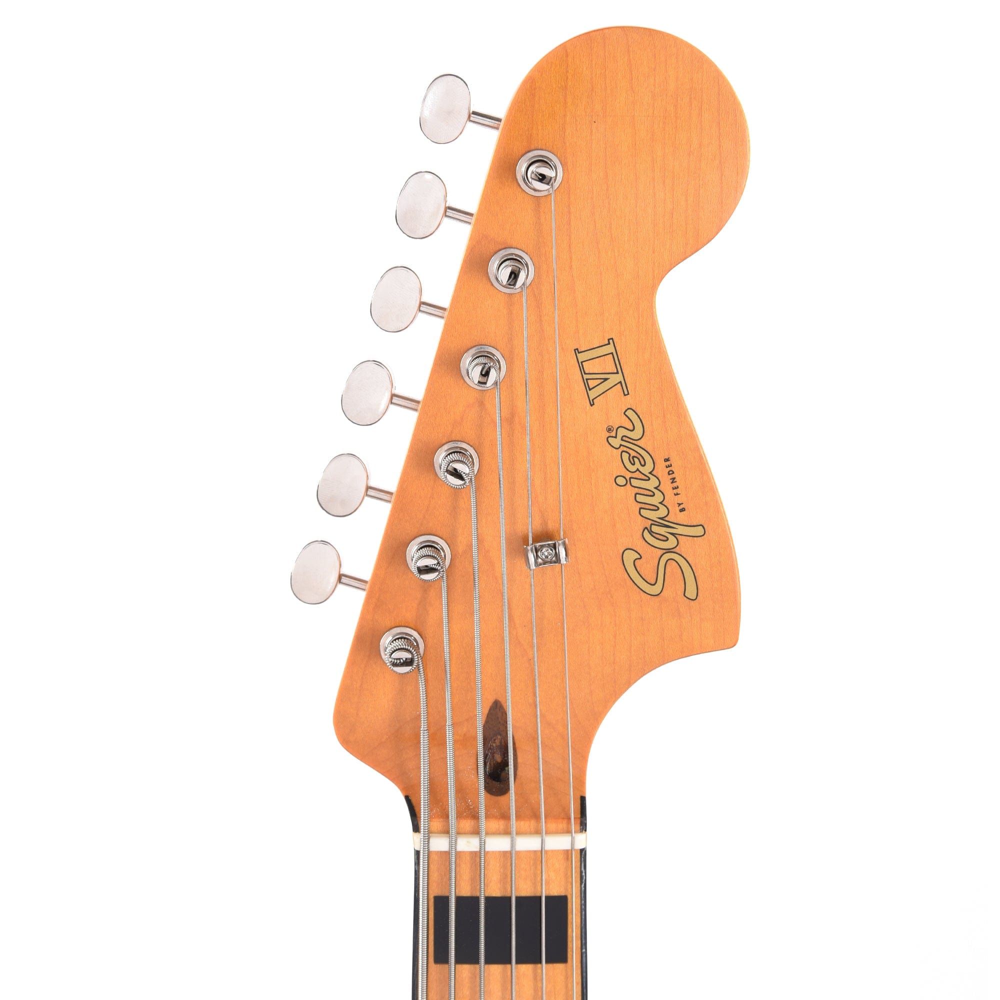 Squier Classic Vibe Bass VI Maple Neck Walnut w/Black Blocks/Binding & 3-Ply Black Bass Guitars / 5-String or More