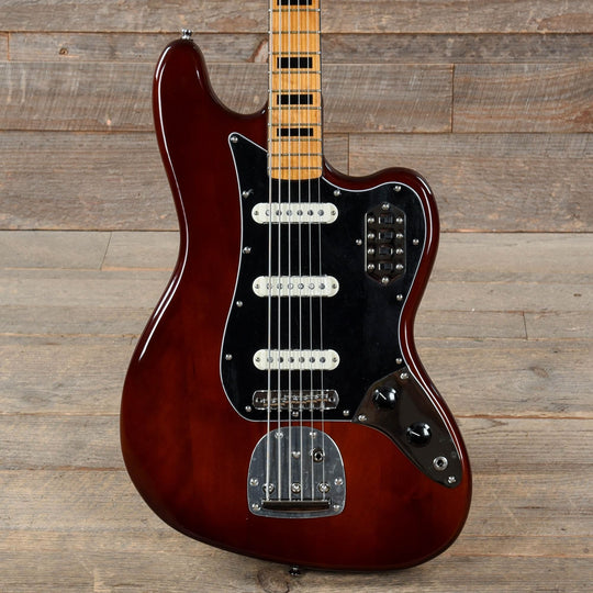 Squier Classic Vibe Bass VI Maple Neck Walnut w/Black Blocks/Binding & 3-Ply Black Bass Guitars / 5-String or More