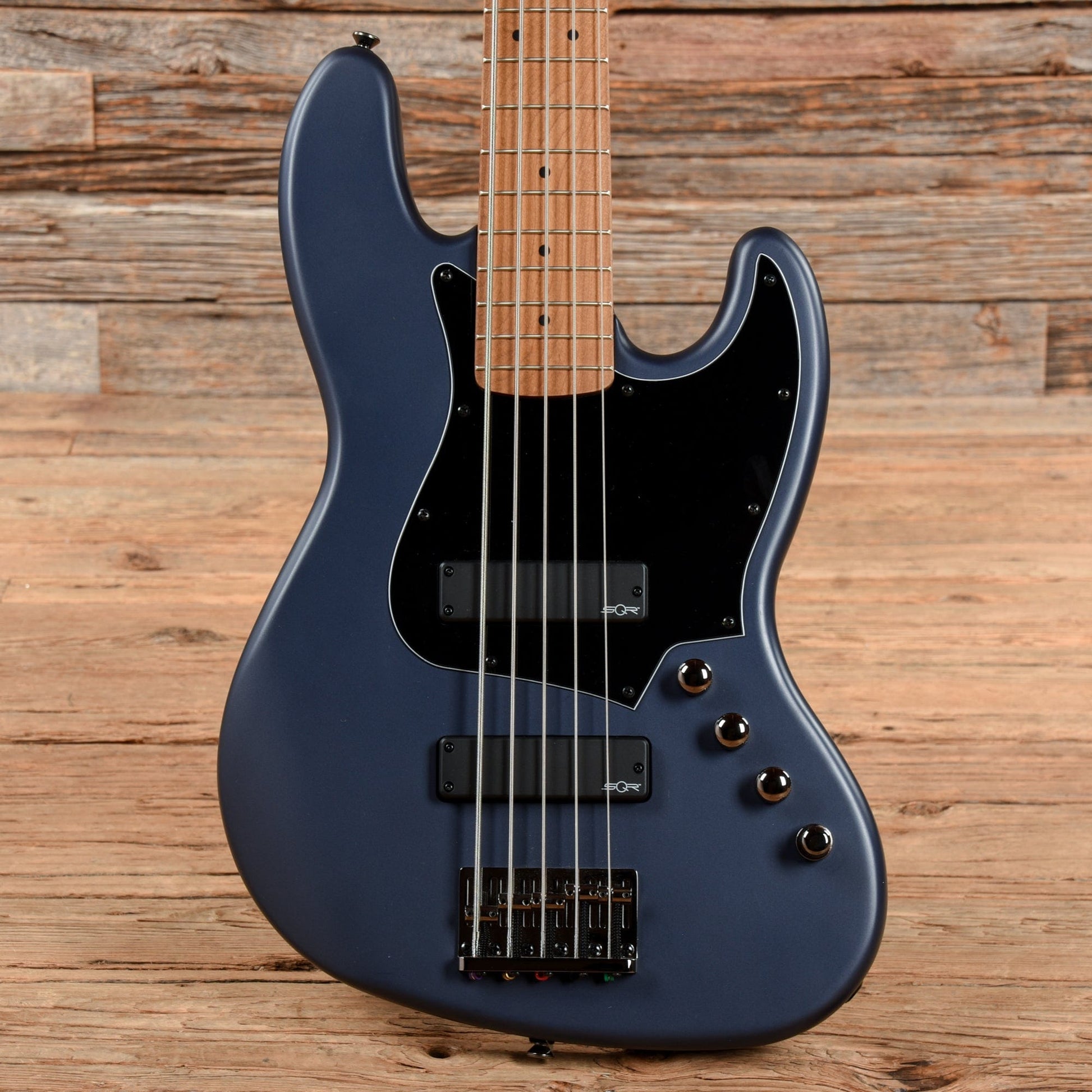 Squier Contemporary Active Jazz Bass HH V Midnight Satin 2020 Bass Guitars / 5-String or More