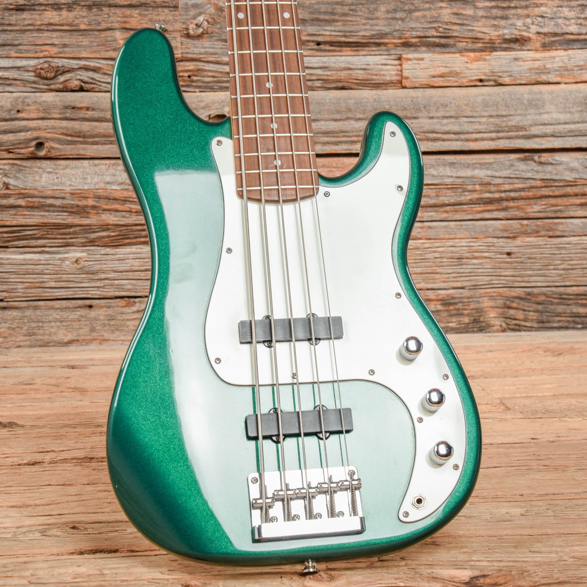 Squier Standard Precision Bass Special 5 Green Metallic 2000 Bass Guitars / 5-String or More