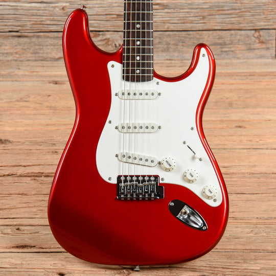 Squier Affinity Stratocaster Metallic Red Electric Guitars / Solid Body