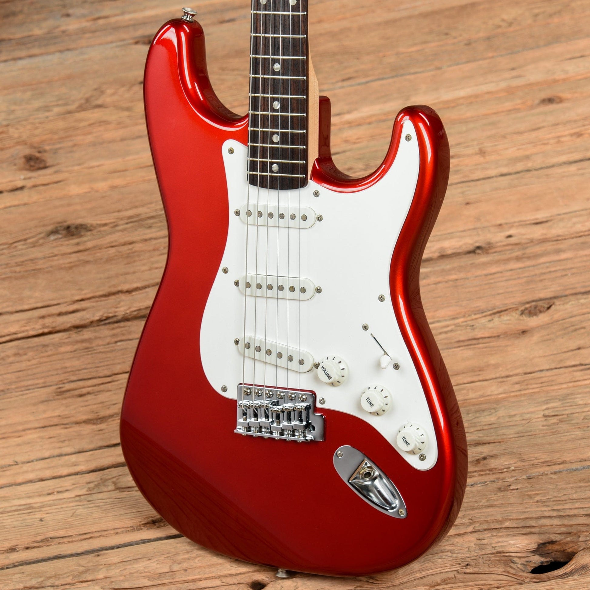 Squier Affinity Stratocaster Metallic Red Electric Guitars / Solid Body