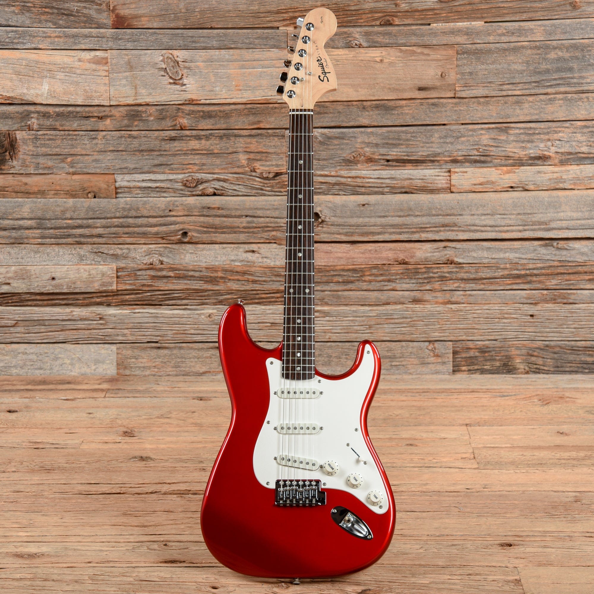 Squier Affinity Stratocaster Metallic Red Electric Guitars / Solid Body