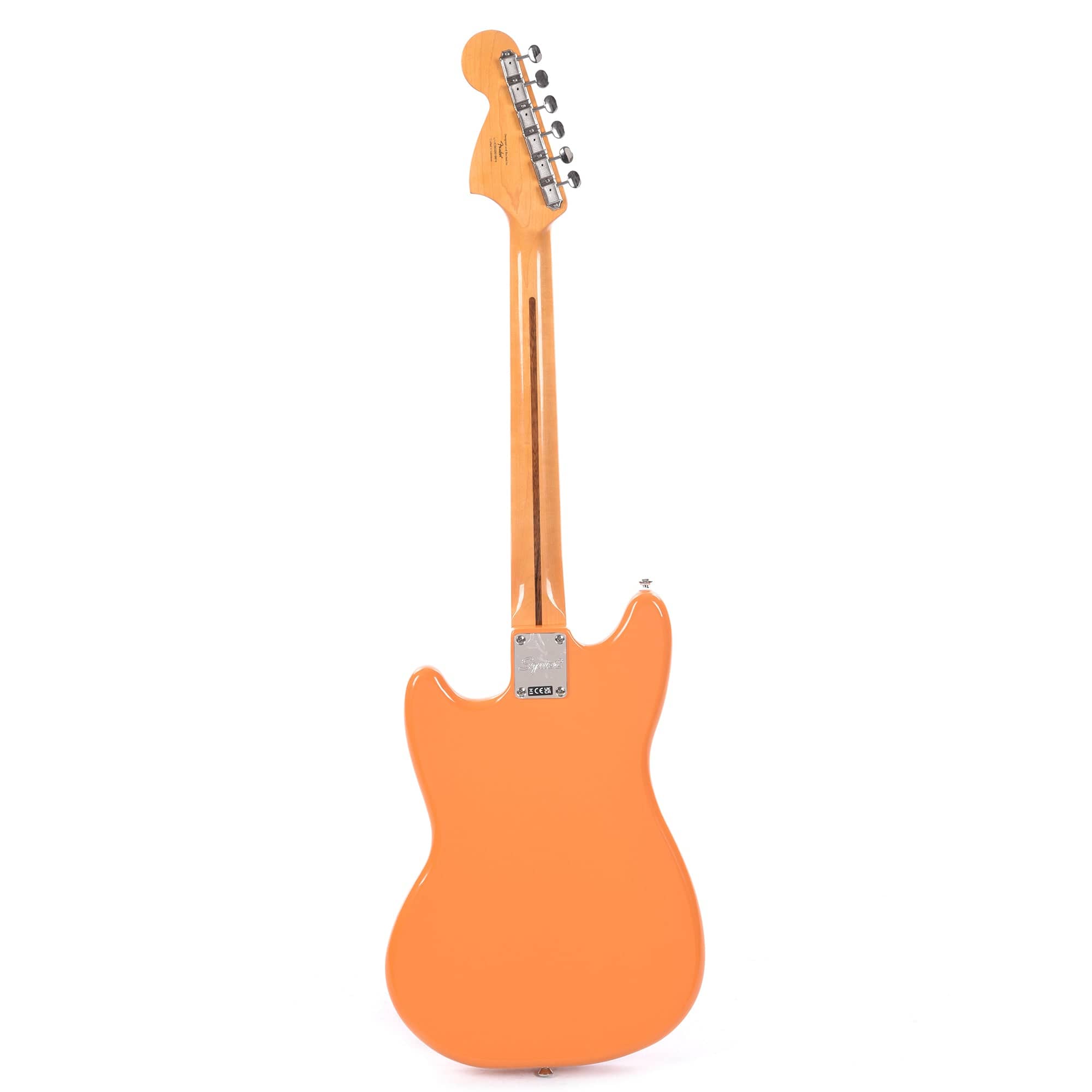 Squier Classic Vibe '60s Competition Mustang Capri Orange w/Dakota Red Stripe Electric Guitars / Solid Body