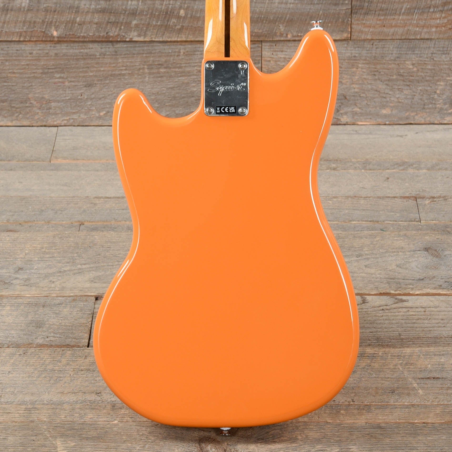 Squier Classic Vibe '60s Competition Mustang Capri Orange w/Dakota Red Stripe Electric Guitars / Solid Body