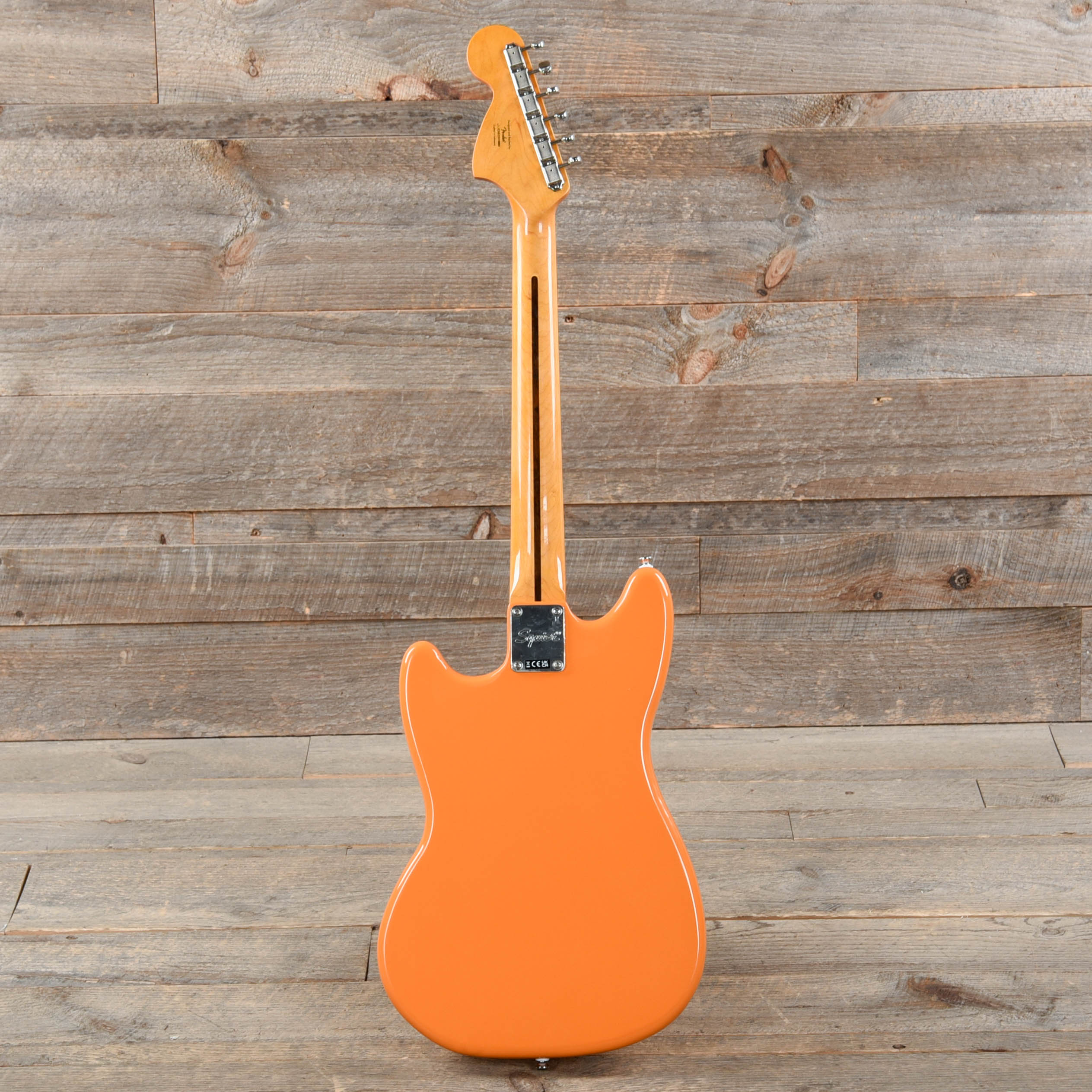 Squier Classic Vibe '60s Competition Mustang Capri Orange w/Dakota Red Stripe Electric Guitars / Solid Body