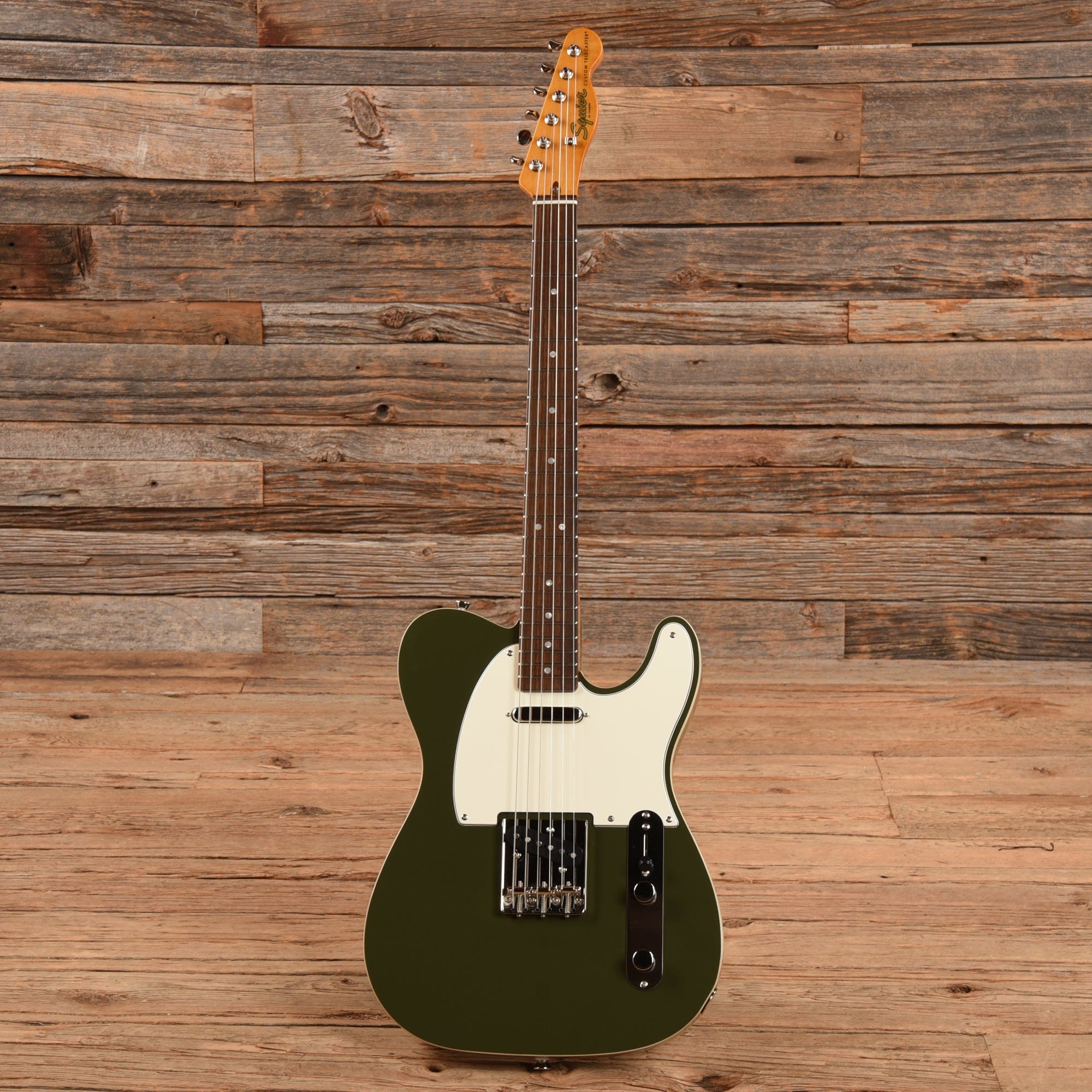 Squier Classic Vibe '60s Custom Telecaster Olive Electric Guitars / Solid Body