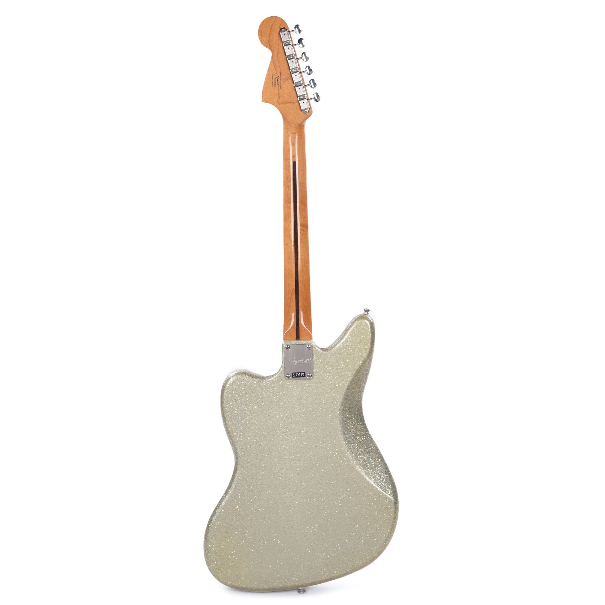 Squier Classic Vibe '60s Jaguar Silver Sparkle w/Matching Headcap Electric Guitars / Solid Body