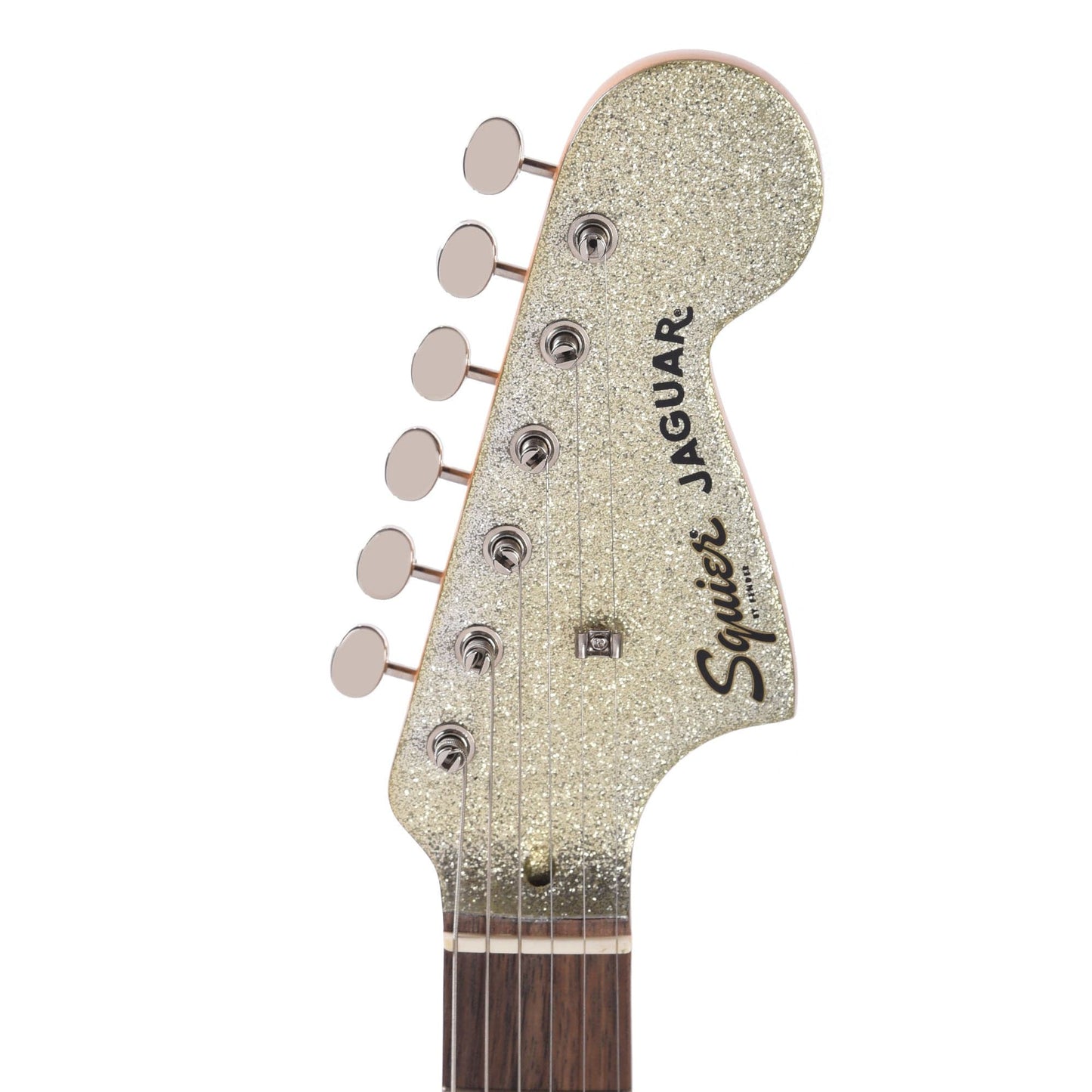 Squier Classic Vibe '60s Jaguar Silver Sparkle w/Matching Headcap Electric Guitars / Solid Body