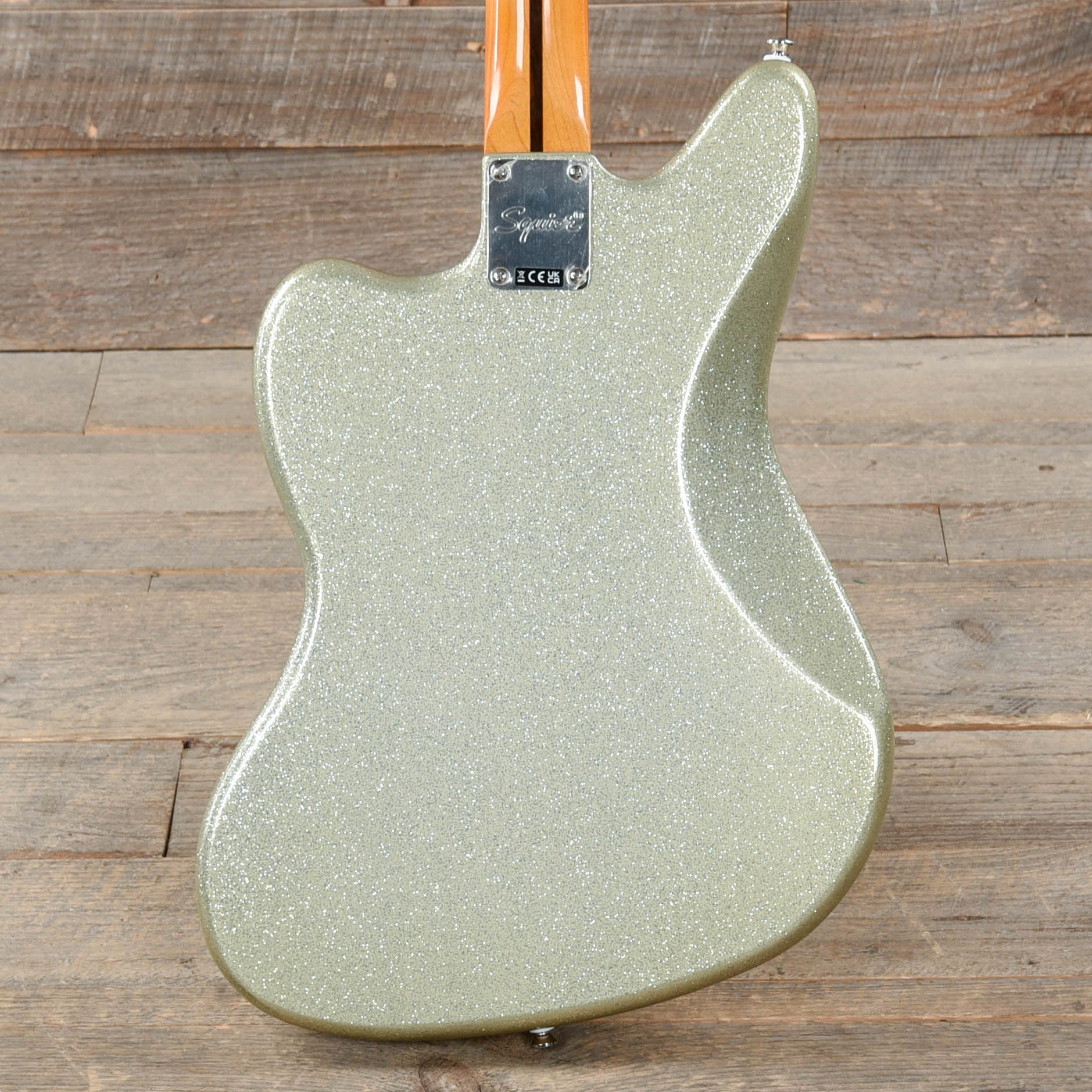 Squier Classic Vibe '60s Jaguar Silver Sparkle w/Matching Headcap Electric Guitars / Solid Body