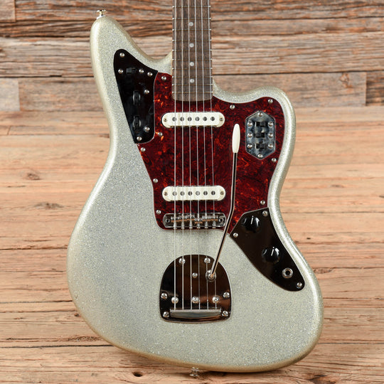 Squier Classic Vibe '60s Jaguar Silver Sparkle w/Matching Headcap Electric Guitars / Solid Body