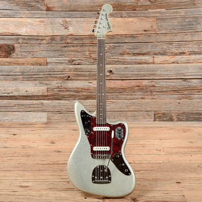 Squier Classic Vibe '60s Jaguar Silver Sparkle w/Matching Headcap Electric Guitars / Solid Body