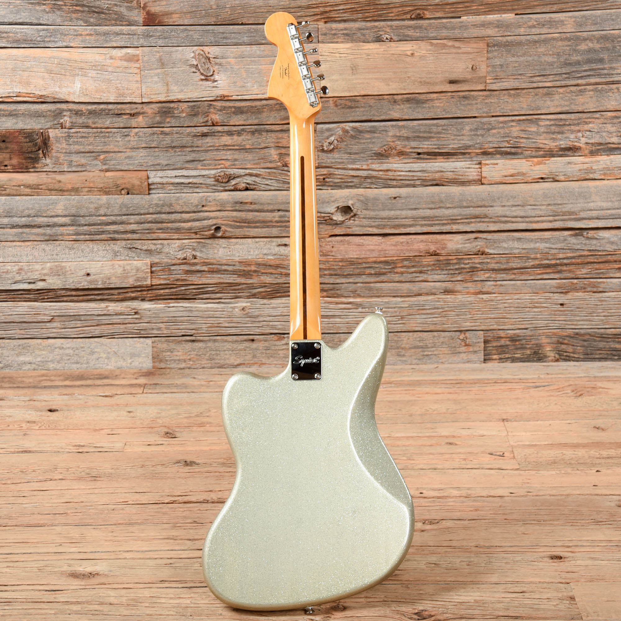 Squier Classic Vibe '60s Jaguar Silver Sparkle w/Matching Headcap Electric Guitars / Solid Body