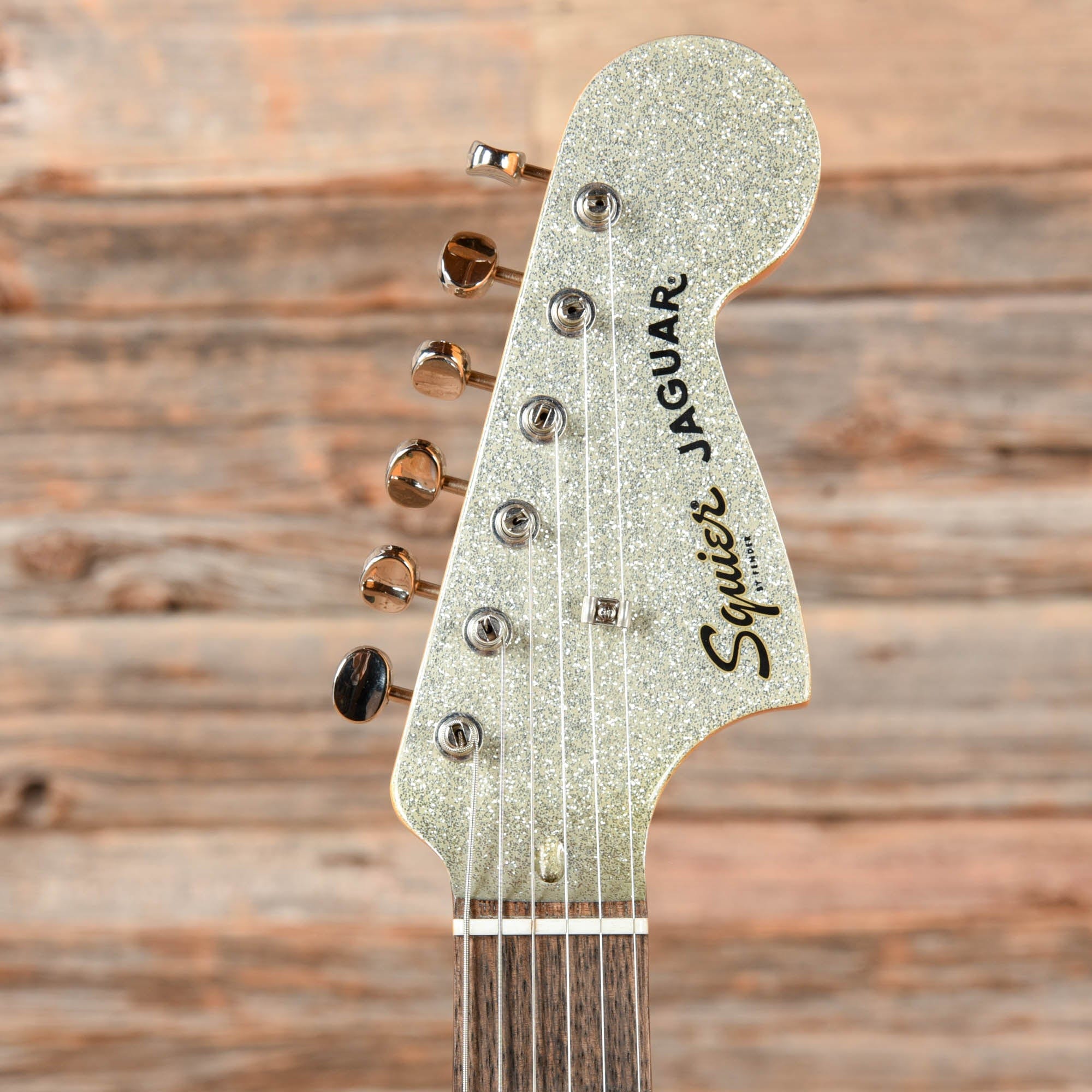 Squier Classic Vibe '60s Jaguar Silver Sparkle w/Matching Headcap Electric Guitars / Solid Body