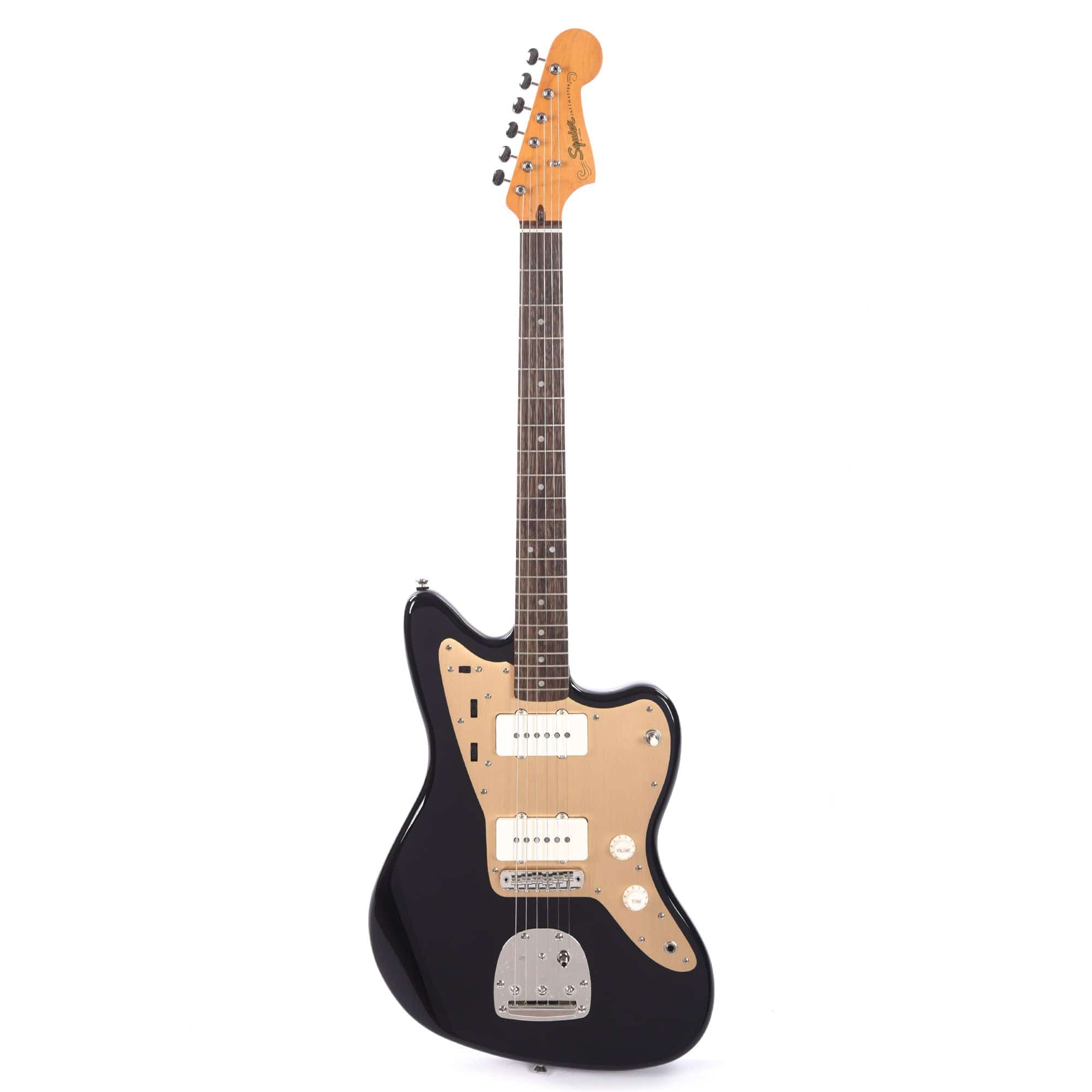 Squier Classic Vibe '60s Jazzmaster Black w/Gold Anodized Pickguard Electric Guitars / Solid Body