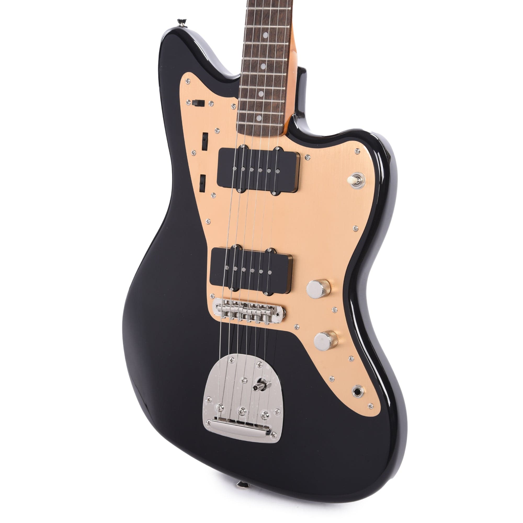 Squier Classic Vibe '60s Jazzmaster Black w/Gold Anodized Pickguard Electric Guitars / Solid Body