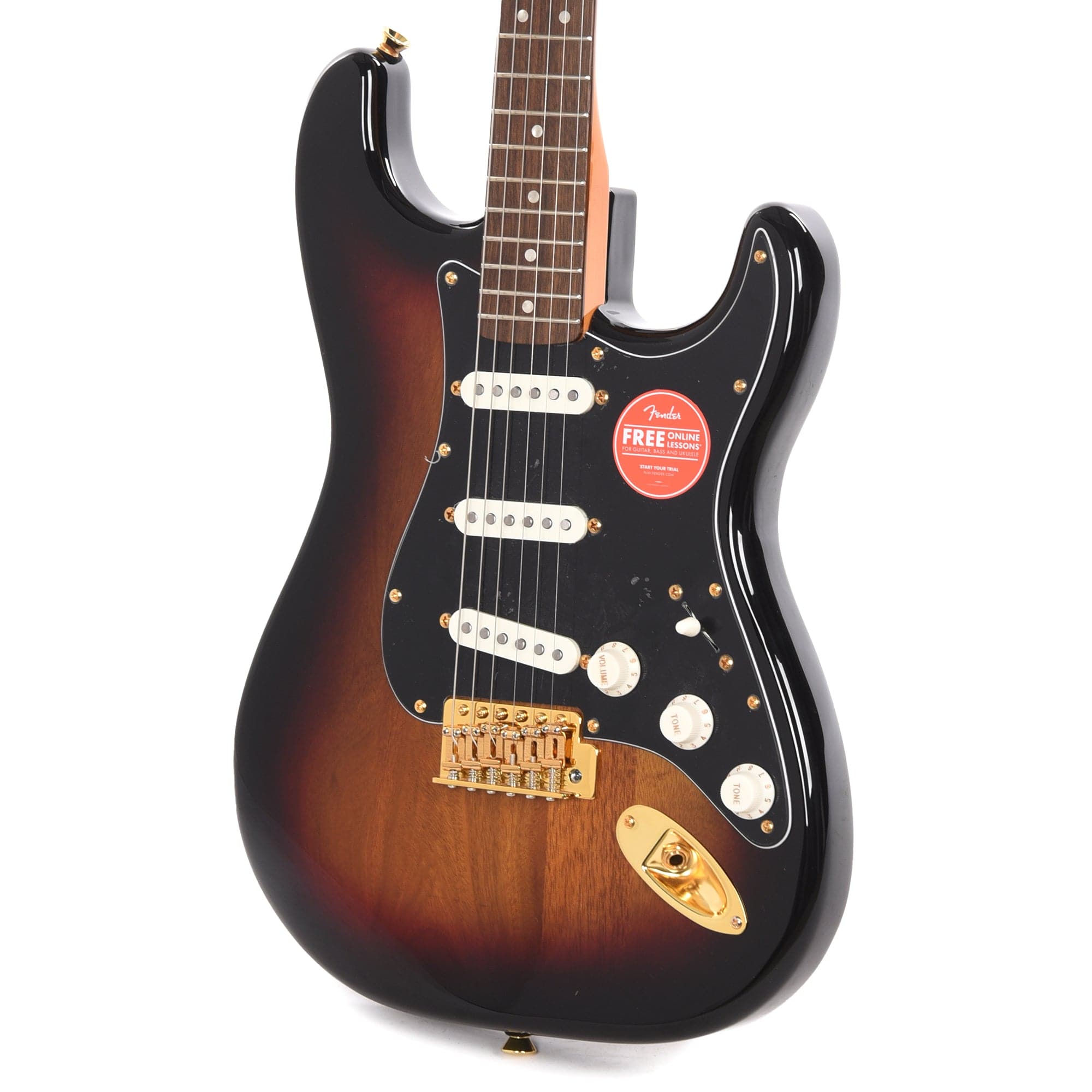 Squier Classic Vibe '60s Stratocaster 3-Color Sunburst w/Gold Hardware & Black Pickguard Electric Guitars / Solid Body